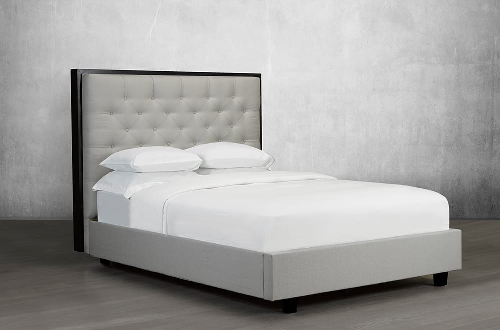 Canadian Made Ashe Platform Bed Frame - Solid Wood Queen Size Bed with Underbed Storage | Perfect for Modern Bedrooms & Small Spaces
