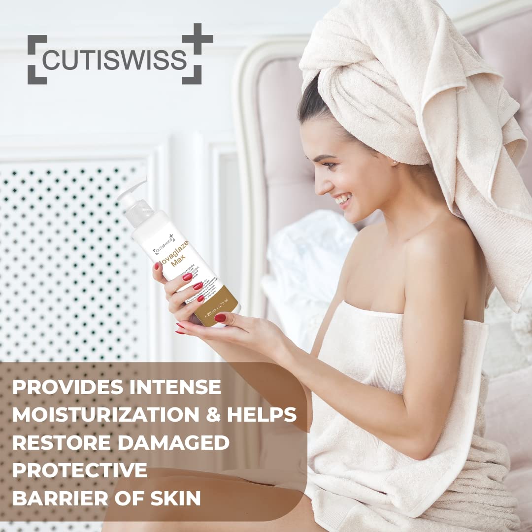 Cutiswiss Skin Whitening Body Lotion with Kojic Acid, Turmeric & Mulberry Extract | Brightening Moisturizer for Men & Women | 200ml | Daily Hydration for Even Skin Tone | Perfect for Face & Body Care Routine