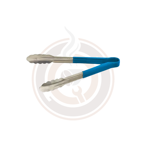 Heavy Duty Stainless Steel Tongs with Non-Slip Plastic Handle - 12