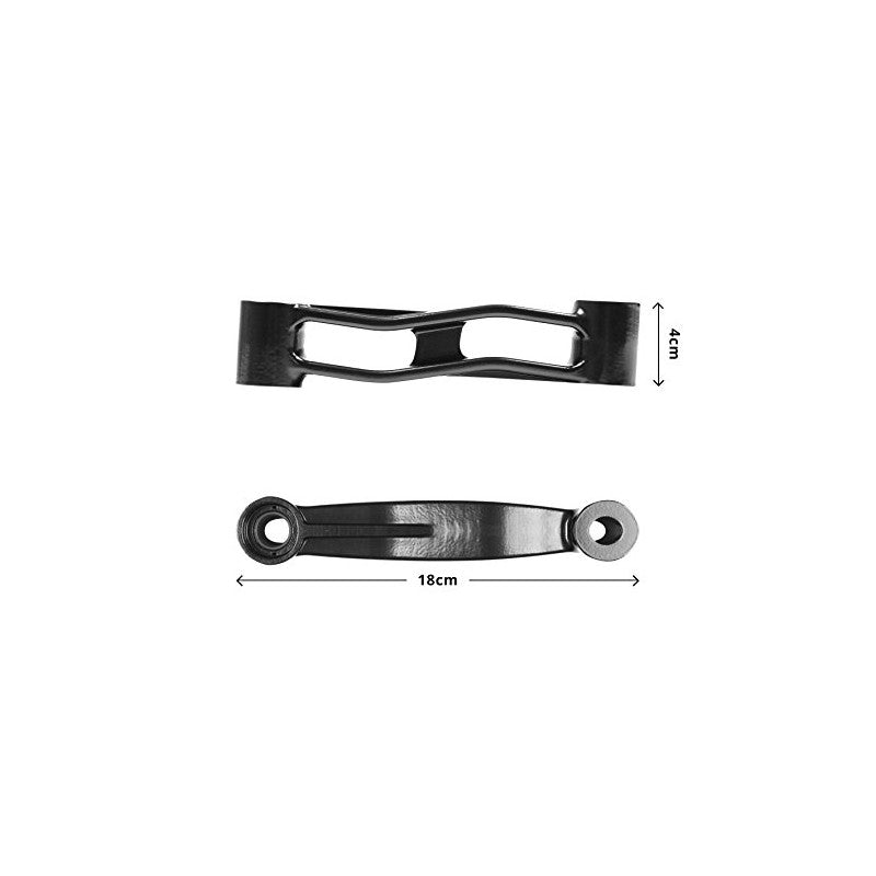 Duronic DM35 Monitor Mount Replacement Arms [2 Pack] - Aluminum Black Extension Arms (18cm x 4cm) Compatible with DM351, DM352, DM353, DM354 & All Duronic Monitor Desk Mounts | Perfect for Dual Monitor Setup & Workspace Ergonomics