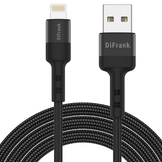 Premium 6FT USB-A to Lightning Cable - Fast Charging Cord for iPhone 13/12/11/X/8 Series, iPad 8 & AirPods | Durable Charger for Home, Office & Travel | Compatible with iPhone 13 Pro Max/12 Mini/XR & More