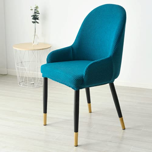 Qinhange 4-Piece Stretchable Polar Fleece Chair Covers - Washable Slipcovers for Dining, Office & Kitchen Chairs - Fits Curved Chairs - Soft & Cozy Home Decor for Winter Comfort