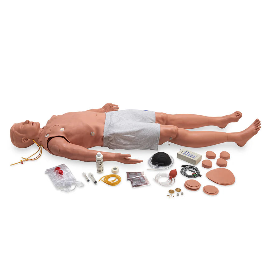 Deluxe Airway Management Stat Manikin - CPR Training Mannequin for Medical & First Aid Practice - Perfect for EMT, Nursing & Healthcare Training