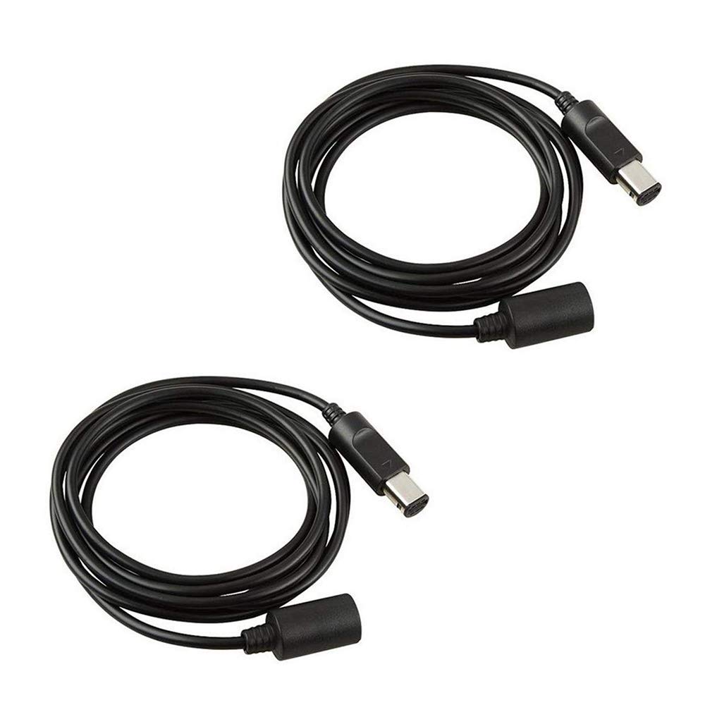 2-Pack Wiresmith Extension Cable for Nintendo Gamecube & Wii Controllers - Extra Long Cord for Comfortable Gaming Setup - Perfect for Multiplayer Gaming & Home Entertainment Systems