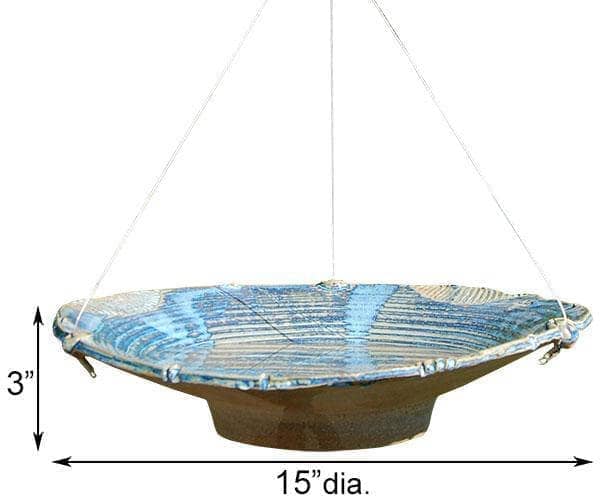 Large Ceramic Bird Bath for Garden - Outdoor Decorative Birdbath for Attracting Birds and Enhancing Garden Aesthetics
