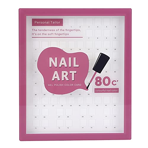 80 Colors Nail Polish Swatch Book - Professional Gel Polish Color Display Chart for DIY Nail Art, Salon Practice & Design (Ideal for Nail Technicians, Home Manicure & Beauty Studios)