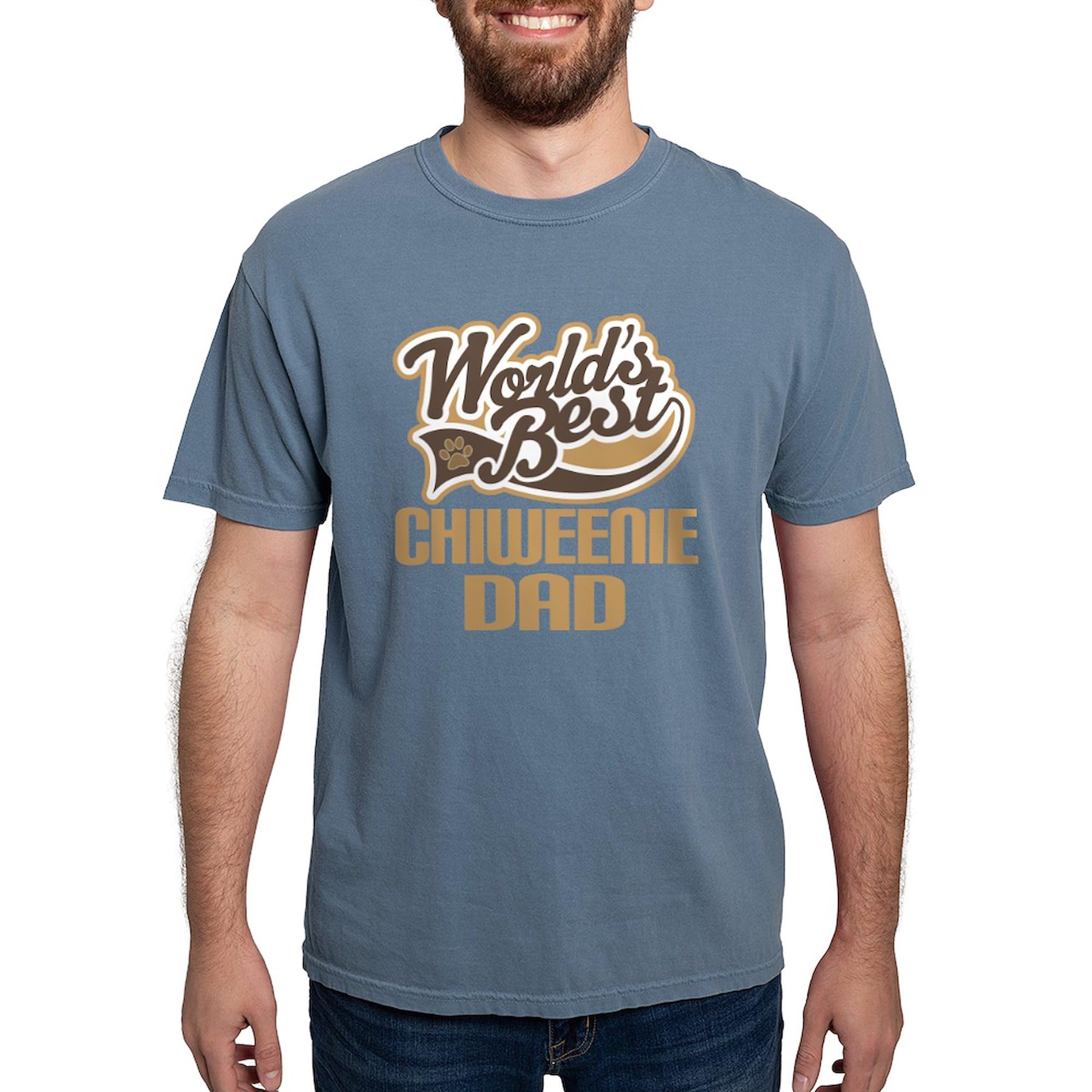 Chiweenie Dog Dad T-Shirt for Men - Comfort Colors® Soft Cotton Tee - Perfect for Casual Wear, Gifts & Dog Lovers