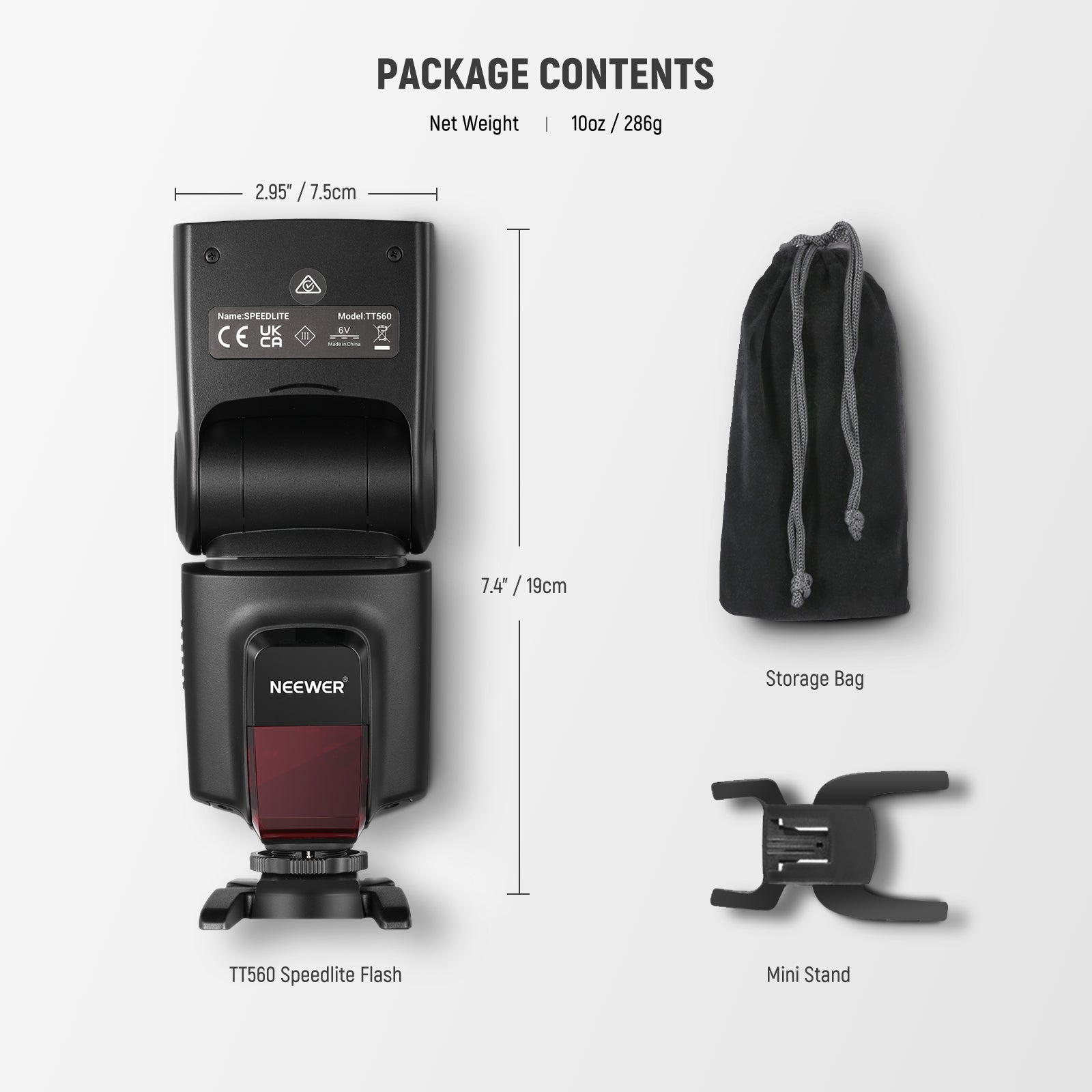 NEEWER TT560 Speedlite Flash for Canon Nikon Sony DSLR Cameras | Professional TTL Flash with High-Speed Sync | Perfect for Portrait, Wedding & Event Photography