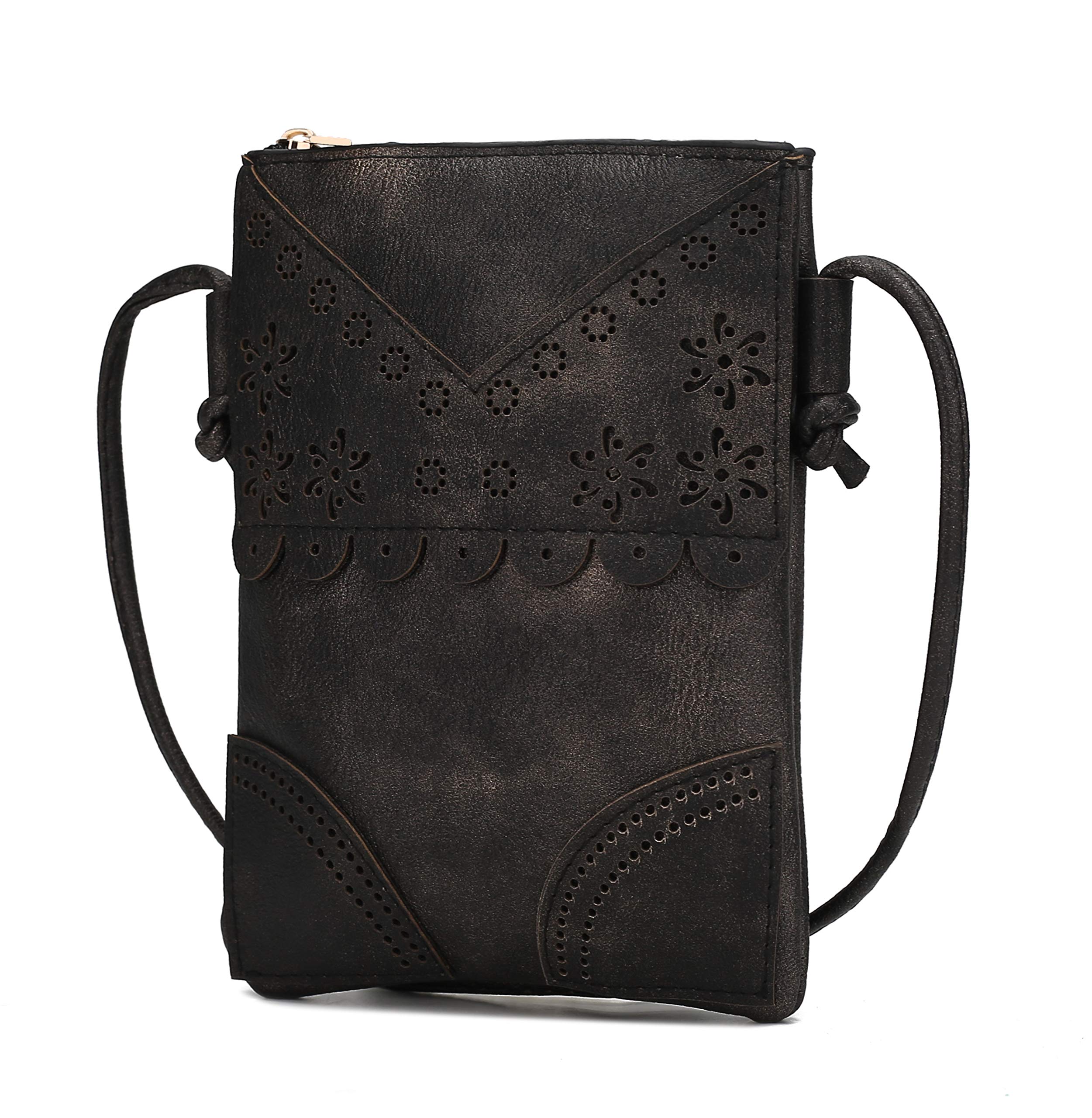 MKF Women's PU Leather Crossbody Bag - Small Shoulder Purse for Daily Use