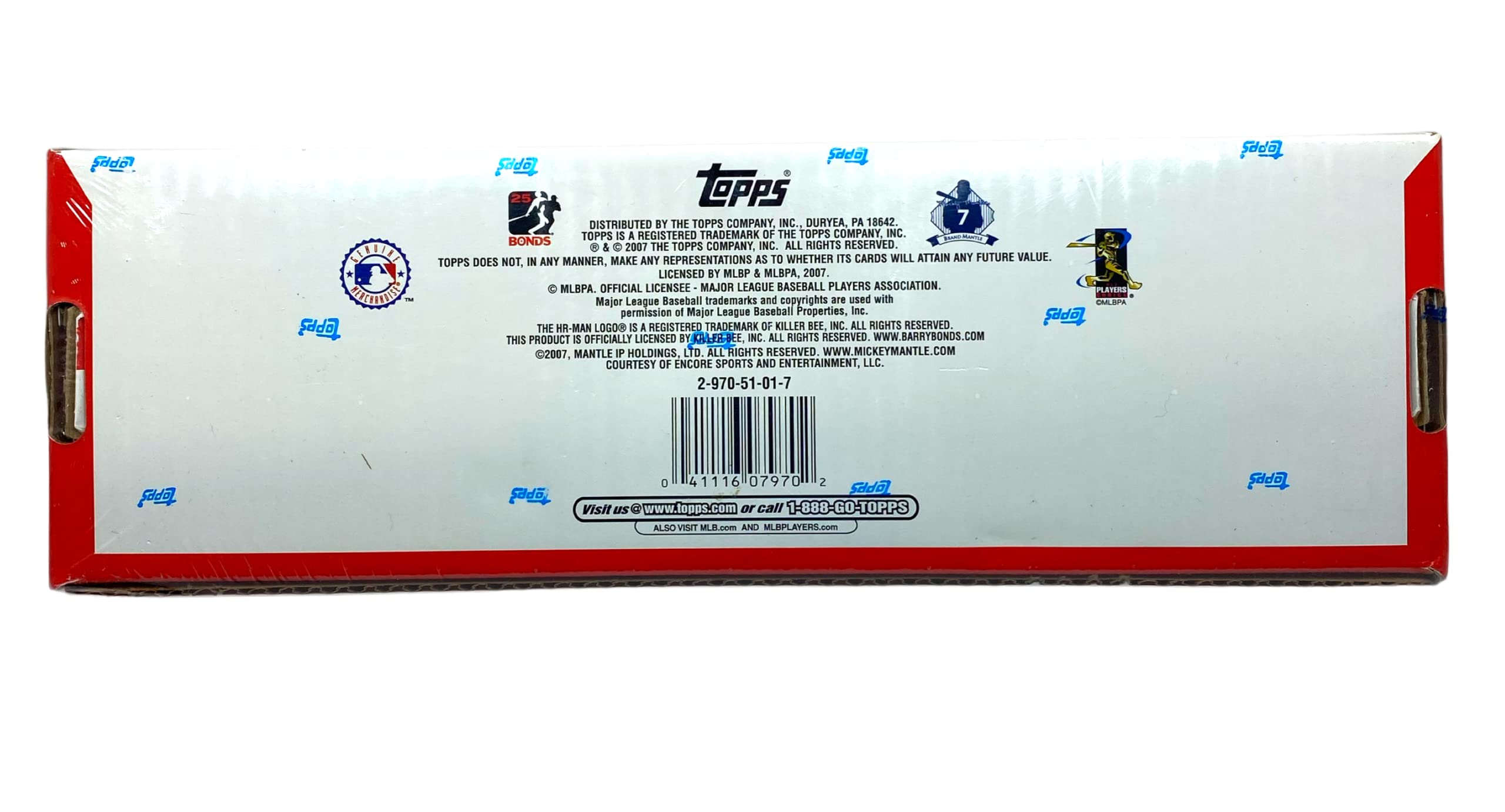 2007 Topps Baseball Complete Factory Set - 661 Cards with Bonus Rookie Pack | MLB Trading Cards Collection for Collectors & Fans | Perfect for Display, Trading, and Investment