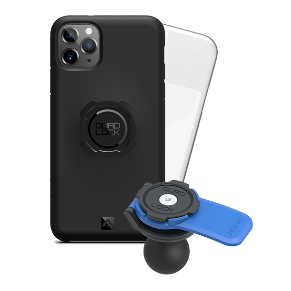 1 Ball Motorcycle Phone Mount Kit - Universal Adjustable Handlebar Holder for iPhone & Smartphones - Perfect for GPS Navigation & Hands-Free Riding