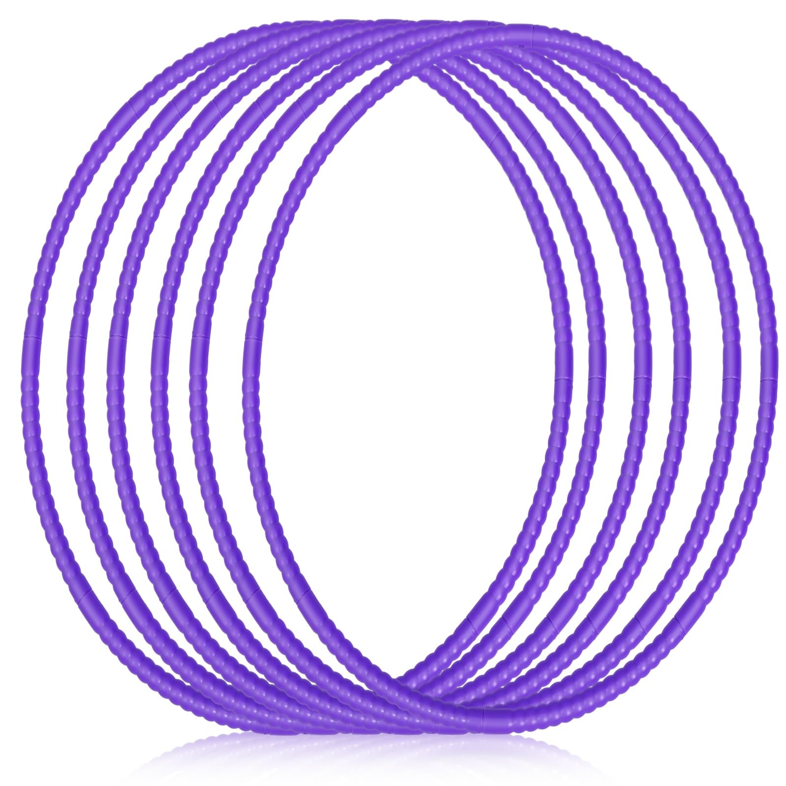 Shappy 6-Piece Detachable Adjustable Plastic Hula Hoop Set - Colorful Playground Toys for Teens, Gymnastics, Dog Agility Training & Party Decorations | Outdoor Games, Fitness Workouts, Backyard Fun