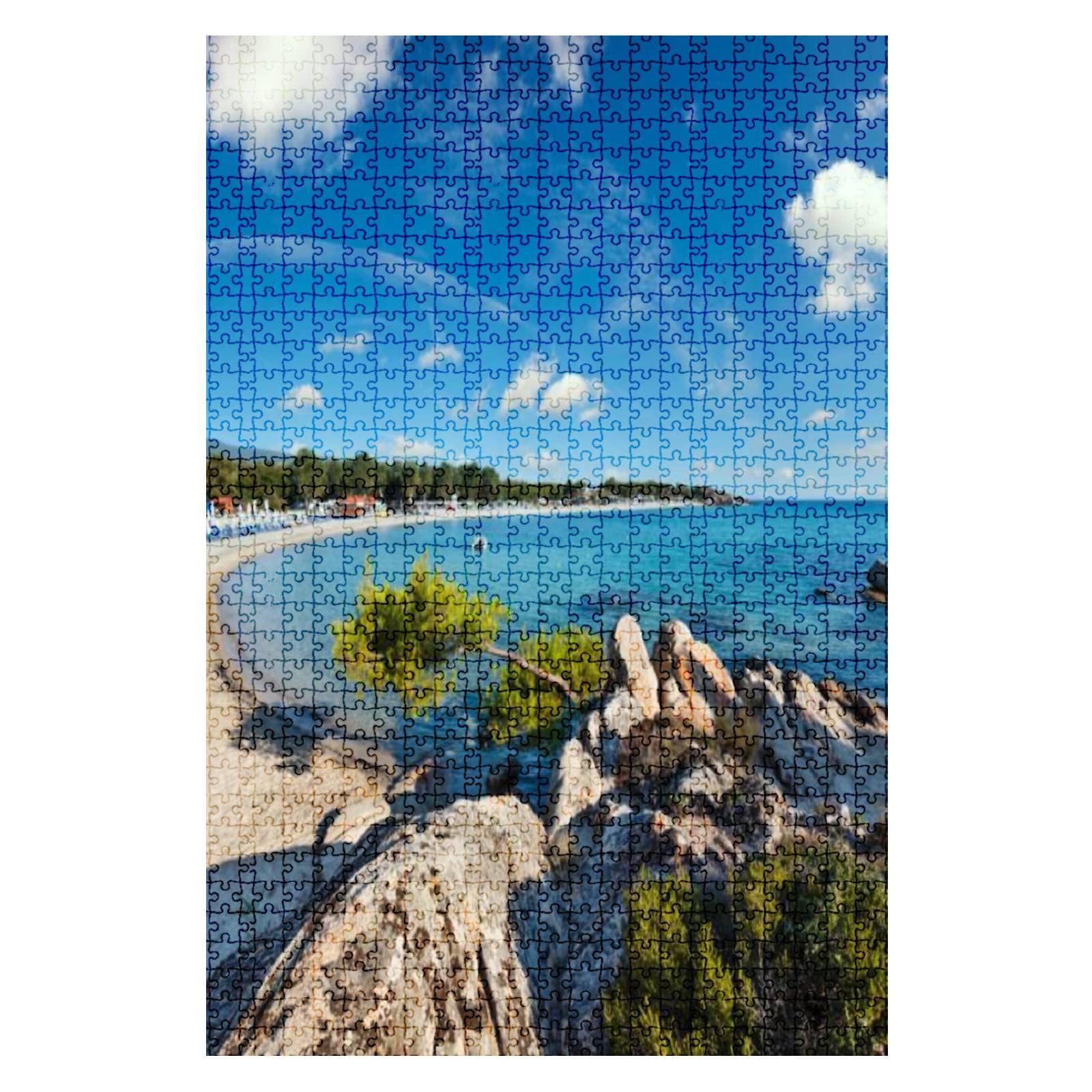 1000 Piece Jigsaw Puzzle - Summer Platanitsi Beach Sithonia Greece Scenic Landscape | Challenging Adult Puzzle & Educational Toy for Kids | Perfect for Family Game Night, Stress Relief & Home Decor