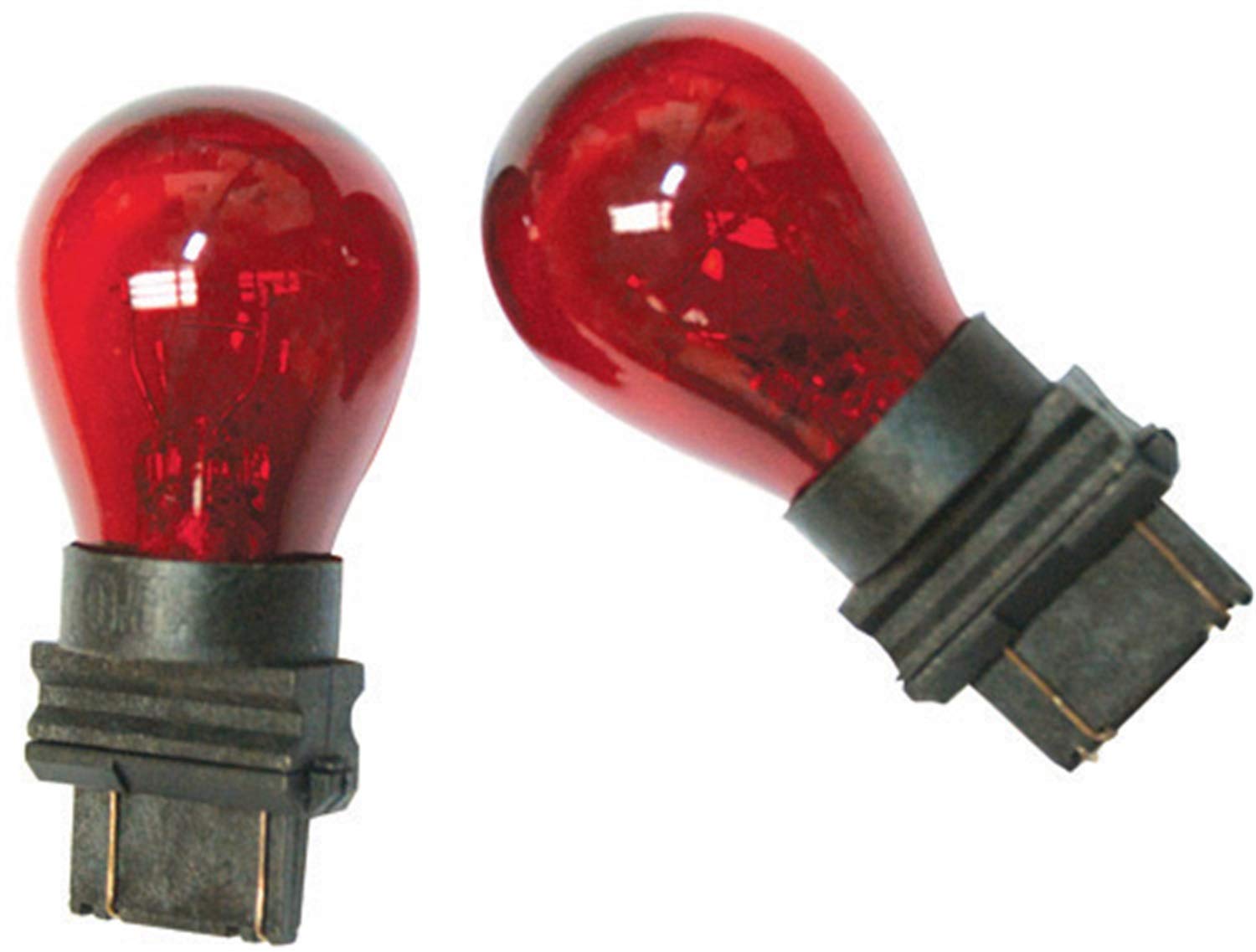 IPCW CWB-3157 Red Waffle Mount 3157/3057 LED Bulbs - 1 Pair (2 Bulbs) for Tail Lights, Brake Lights & Turn Signals - Perfect for Cars, Trucks & SUVs