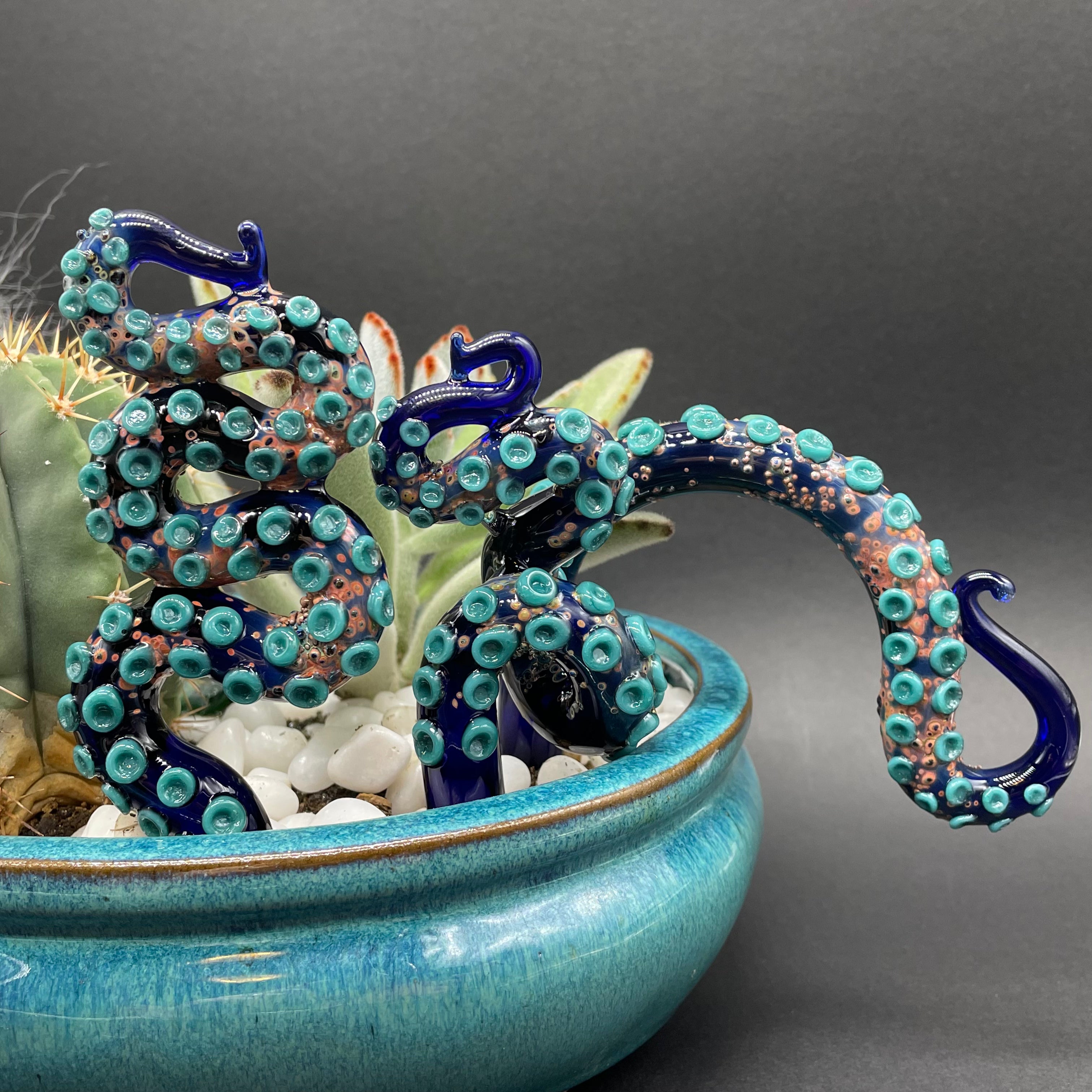 Unique Tentacle Plant Decor - Artificial Succulent Home & Office Decoration for Boho, Halloween & Gothic Themed Spaces