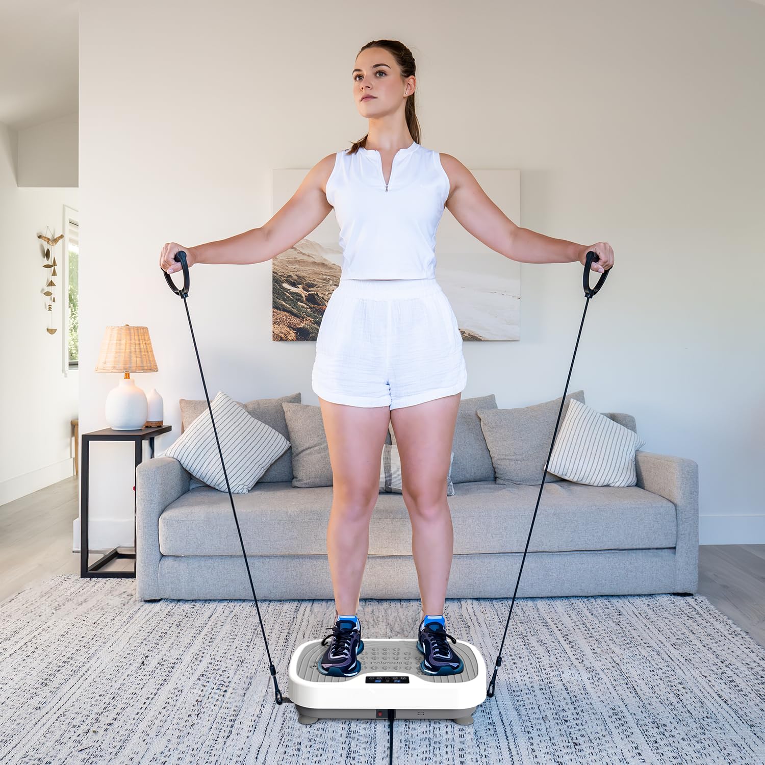 Whole Body Vibration Plate Exercise Machine - Home Fitness Equipment for Weight Loss & Muscle Toning | Perfect for Home Gym, Physical Therapy & Recovery Workouts