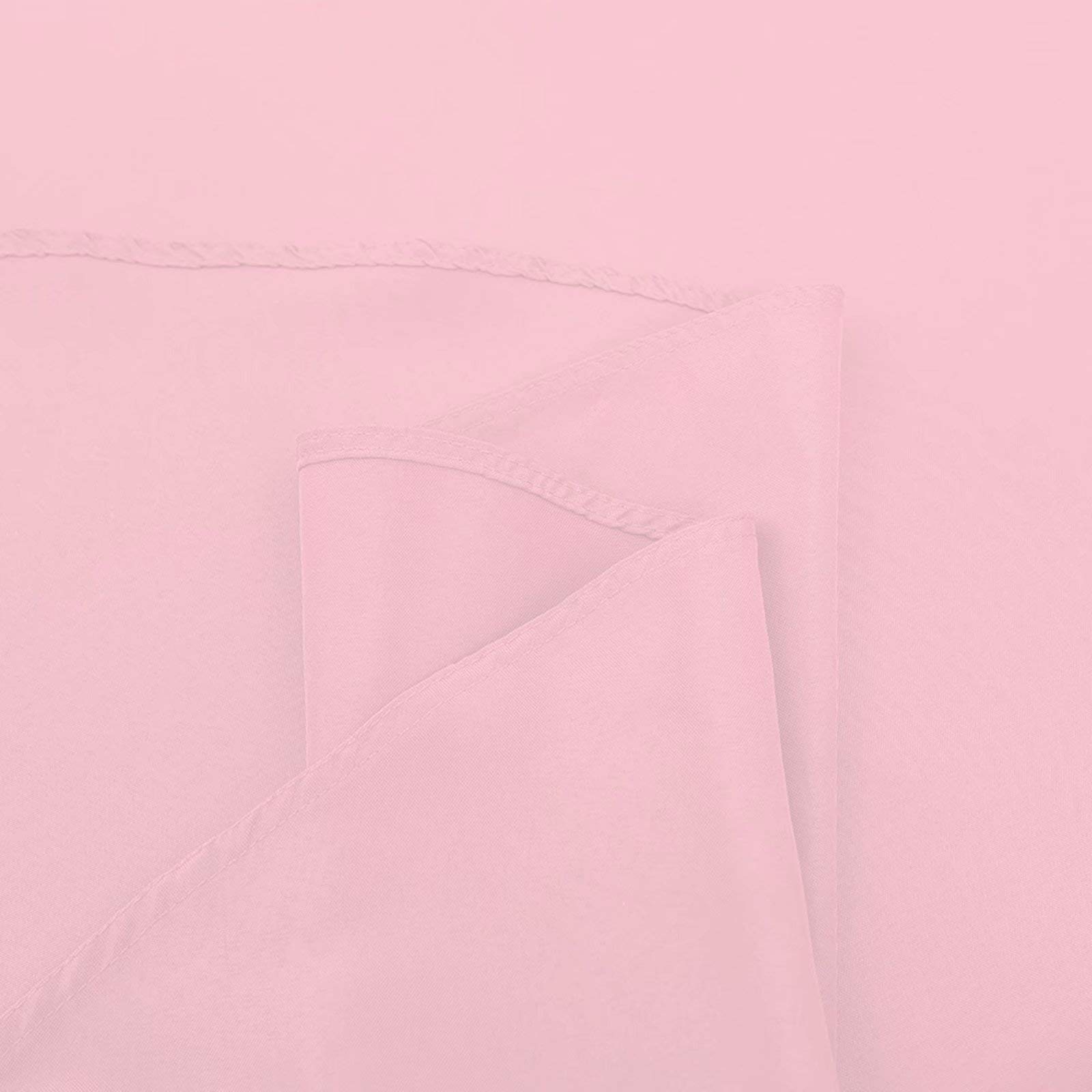 108 Inch Round Waterproof Stain Resistant Washable Polyester Tablecloth - Pink Decorative Fabric Table Cover for Kitchen, Dining Room, Party, Indoor & Outdoor Use - Perfect for Weddings, BBQs, Picnics and Holiday Gatherings