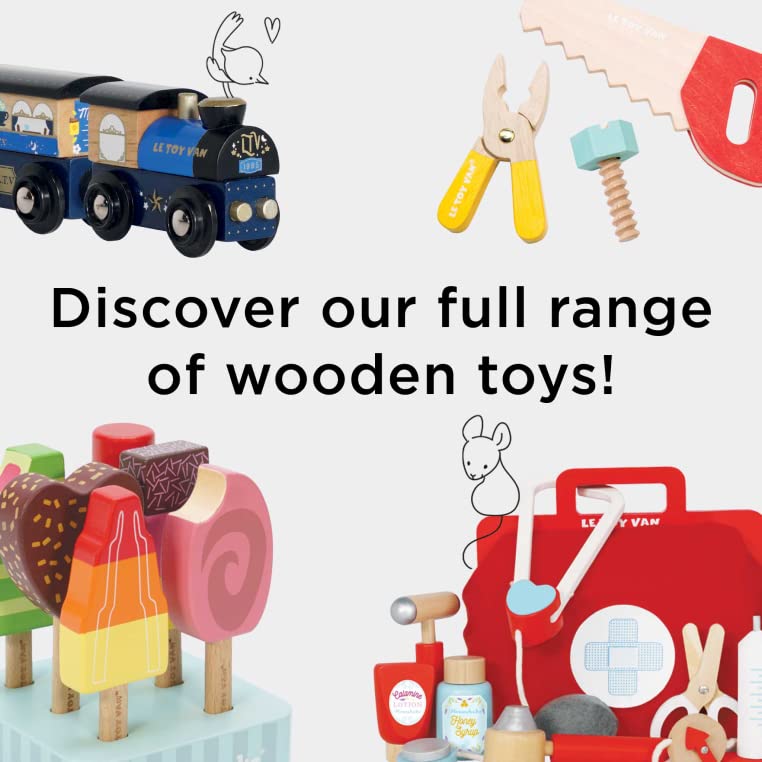 Premium Wooden Blender & Fruit Toy Set for Kids Ages 3+ | Pretend Play Kitchen