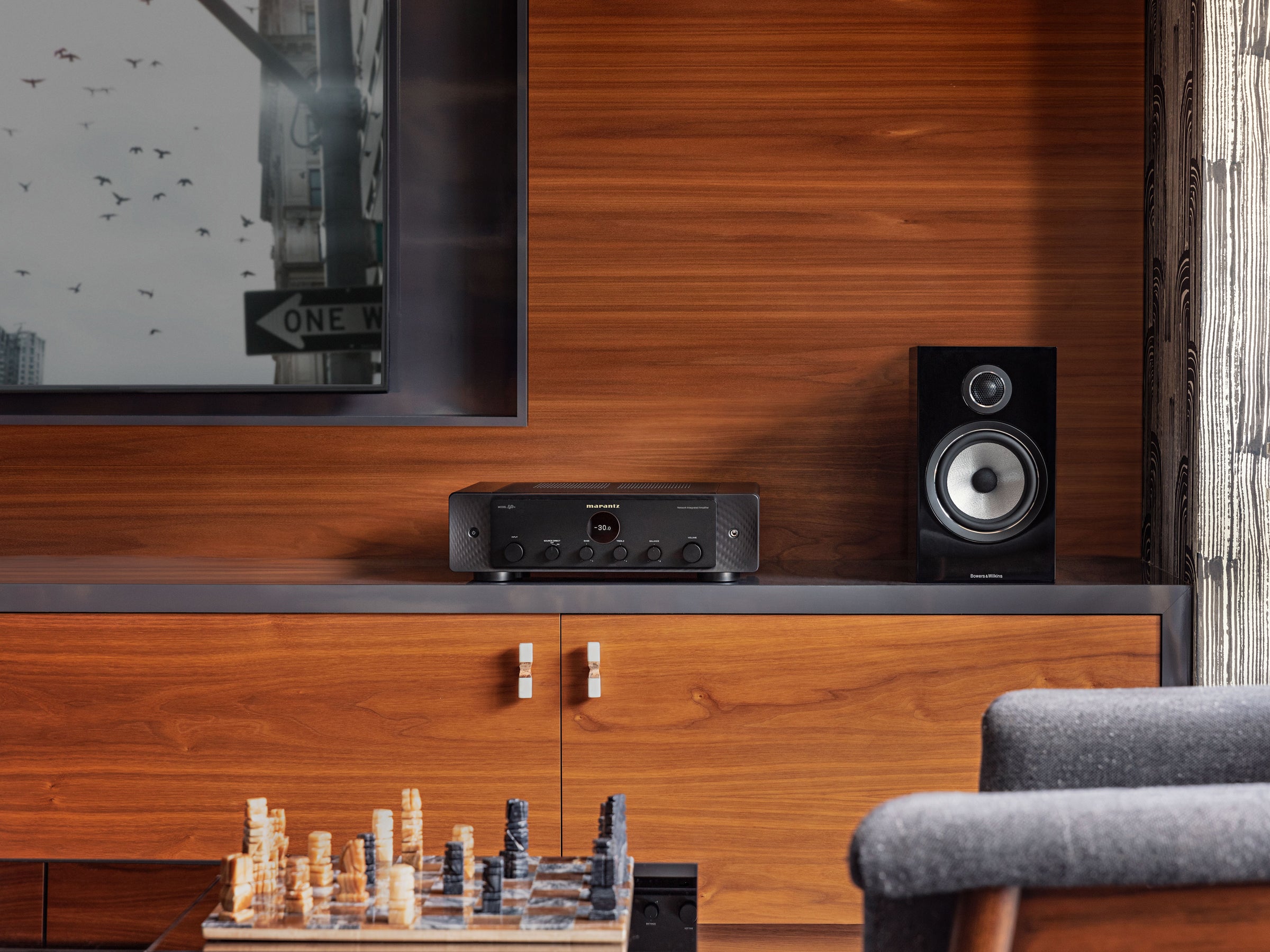 Marantz MODEL 40n Integrated Streaming Amplifier - Hi-Fi Audio System for Home Theater & Music Listening | Perfect for Living Rooms, Home Studios & Audiophiles