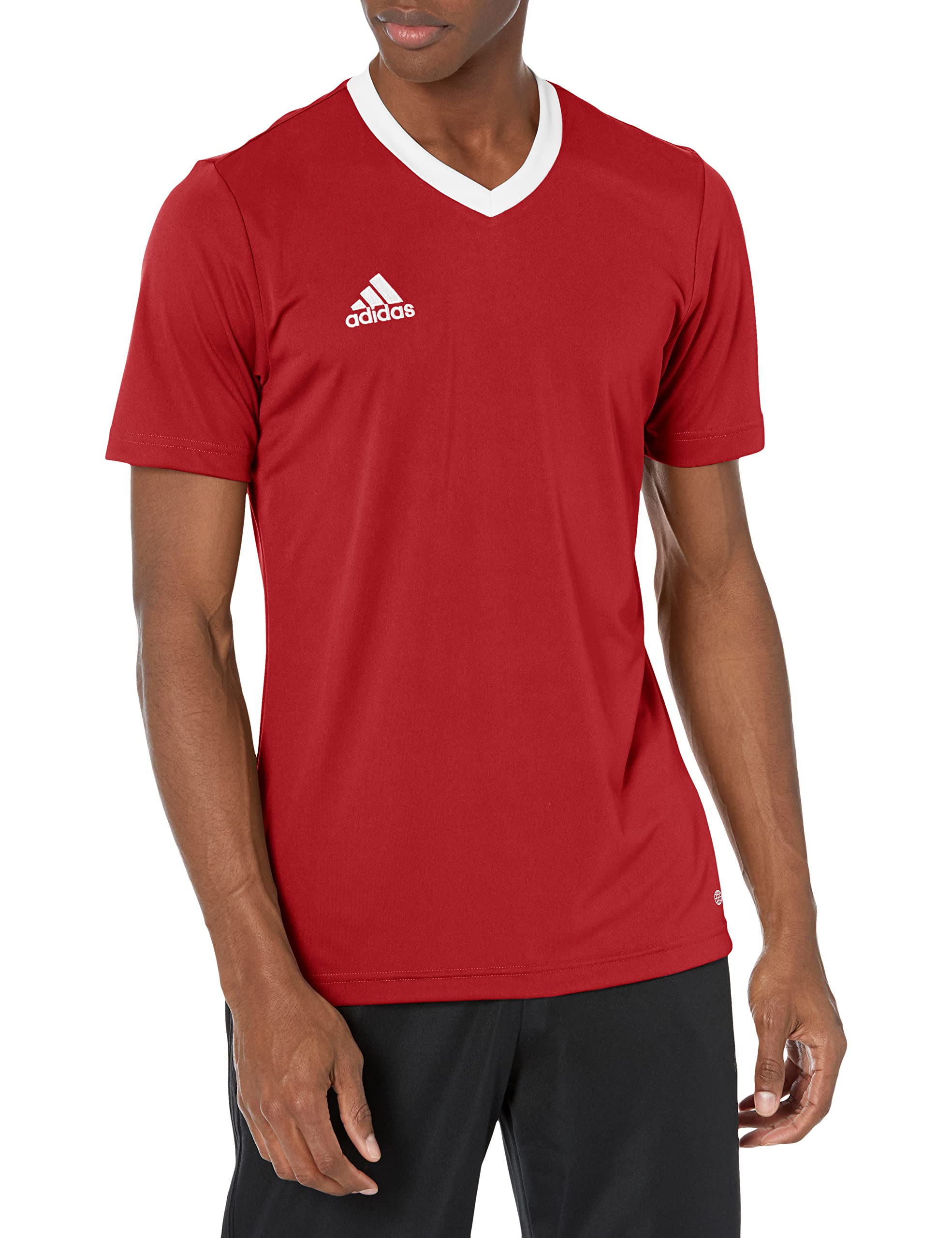 Adidas Men's Entrada 22 Soccer Jersey - Breathable Performance Shirt for Training & Matches - Perfect for Football, Sports & Casual Wear