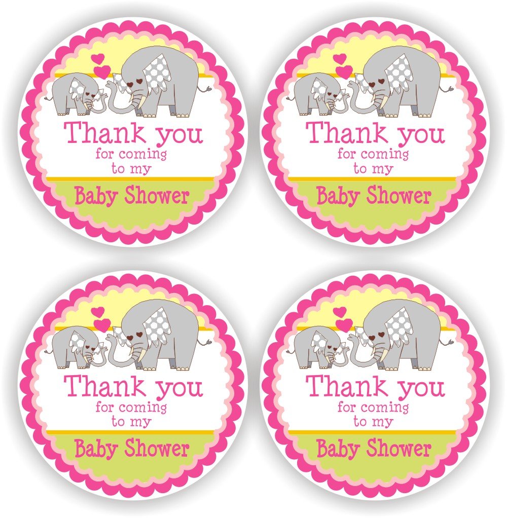 Philly Art & Crafts - Baby Girl Shower Stickers Set of 40 - It's a Girl Party Favors - Baby Shower Decorations - Perfect for Gender Reveal, Invitations & Gift Wrapping