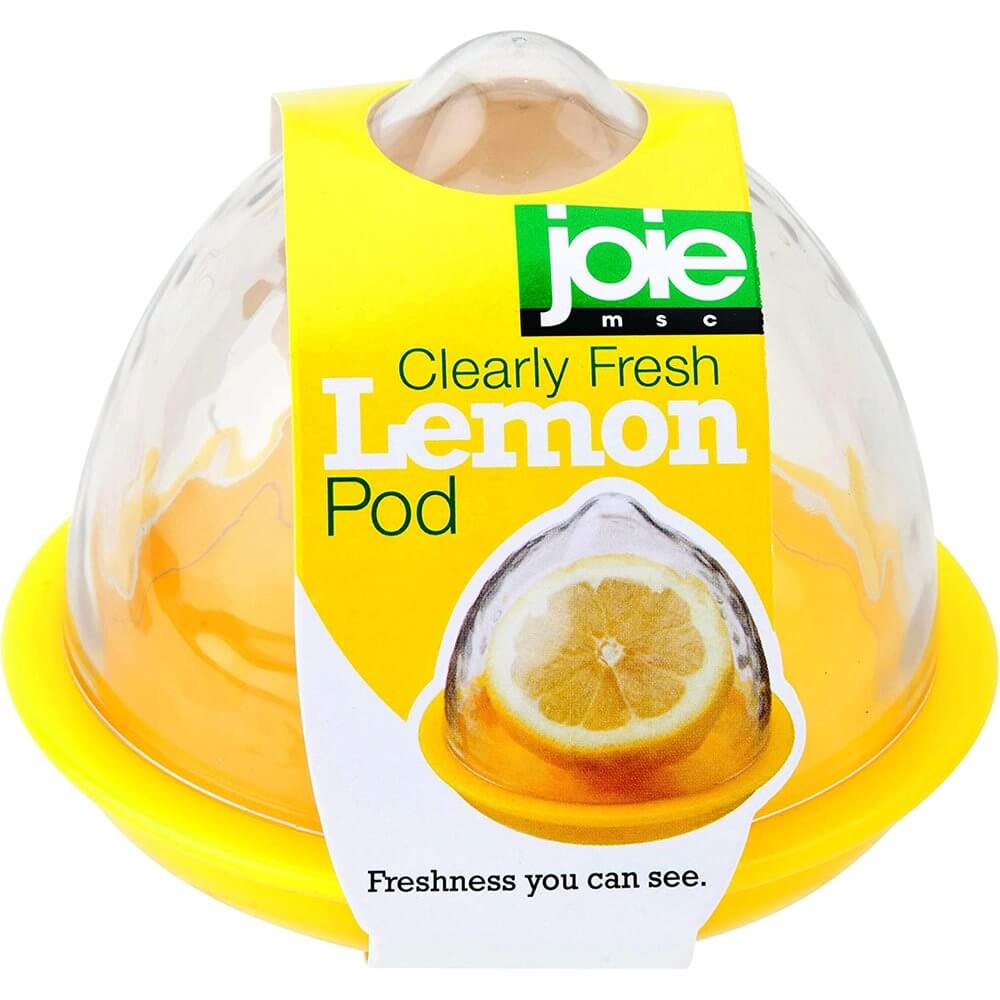 Clearly Fresh Lemon Food Storage Pod - Airtight Container for Freshness | Perfect for Fruits, Vegetables & Meal Prep | BPA-Free & Reusable Kitchen Organizer