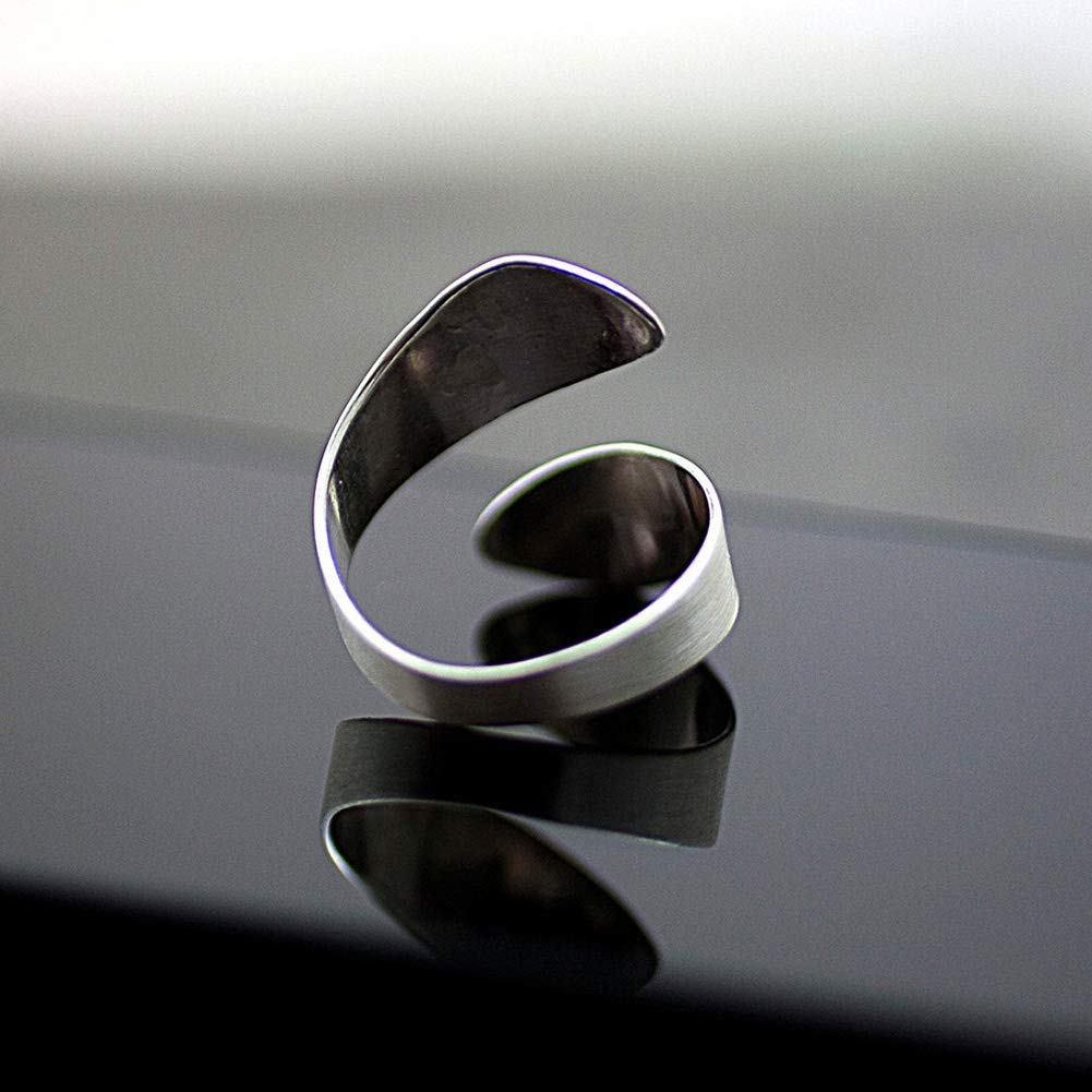 Elegant Adjustable Dandelion Spiral Open Ring for Women - Sterling Silver Love Ring, Wedding Band, Valentine's Gift | Perfect for Anniversaries, Engagements & Romantic Occasions