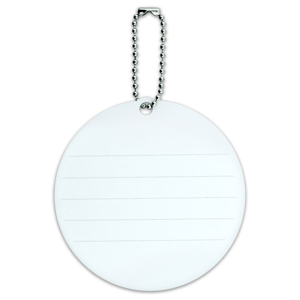 Durable Round Luggage ID Tag for Suitcases & Carry-Ons - Perfect for Travel, Business Trips & Vacation Packing