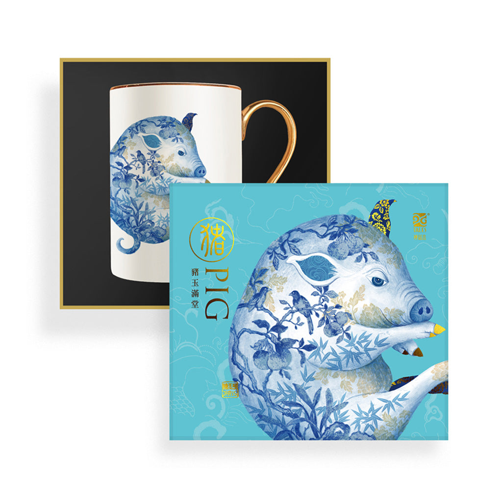 Chinese Zodiac 'Pig' Ceramic Coffee Mug - Year of the Pig Gift for Tea & Coffee Lovers - Perfect for Home, Office & Chinese New Year Celebrations
