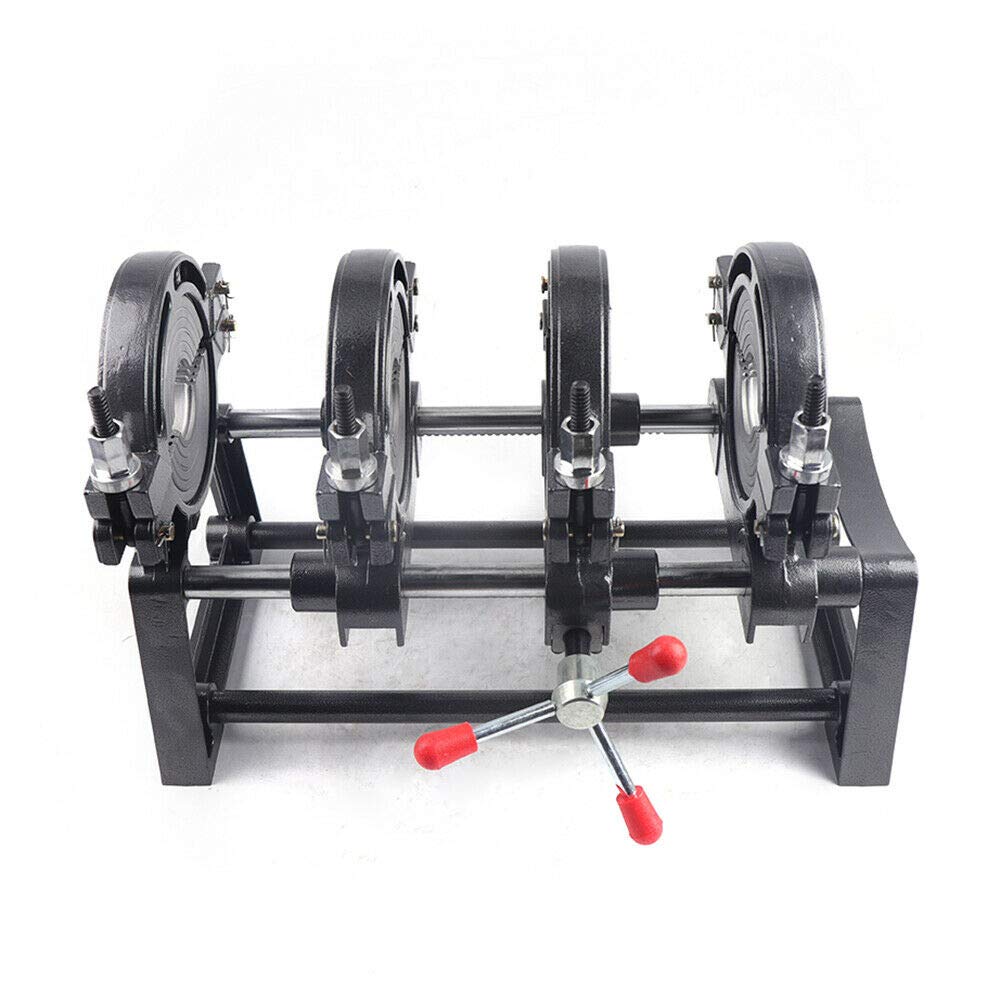 2.5''-6.3'' Electric Pipe Butt Fusion Welder for PE PP PB PVDF HDPE PVC Pipes - Heavy Duty Welding Machine with 4 Clamps - Perfect for Plumbing, Irrigation & Industrial Pipe Installation Projects