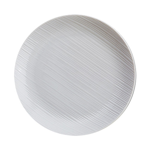 Alani 022452 Embossed Coupe Plate Set - 10.25 Inch Elegant Dinner Plates (Case of 24) - Perfect for Restaurants, Weddings, and Special Occasions