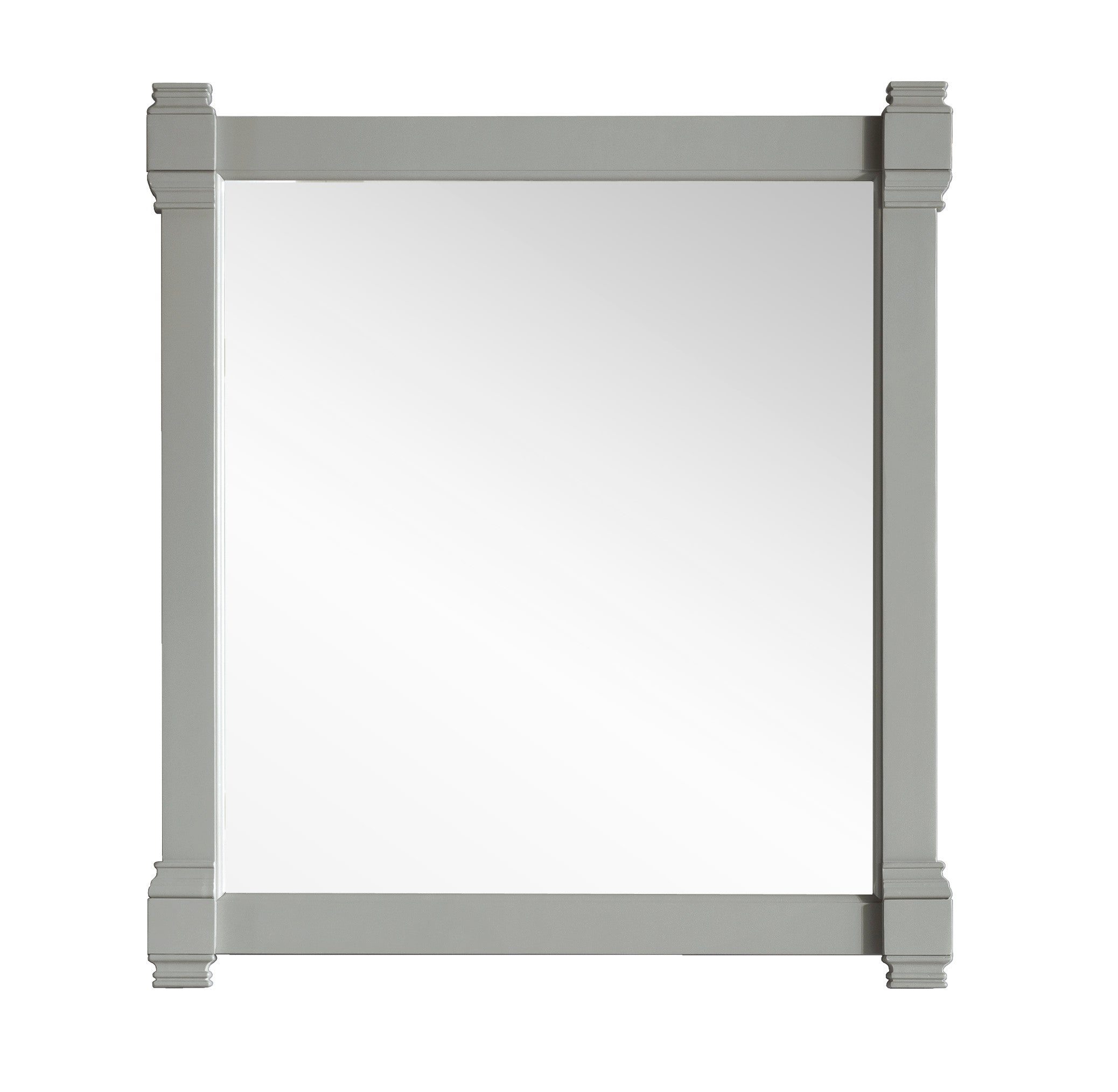 Brittany 35 Mirror in Urban Gray - Modern Wall Mirror for Living Room, Bedroom, and Entryway Decor