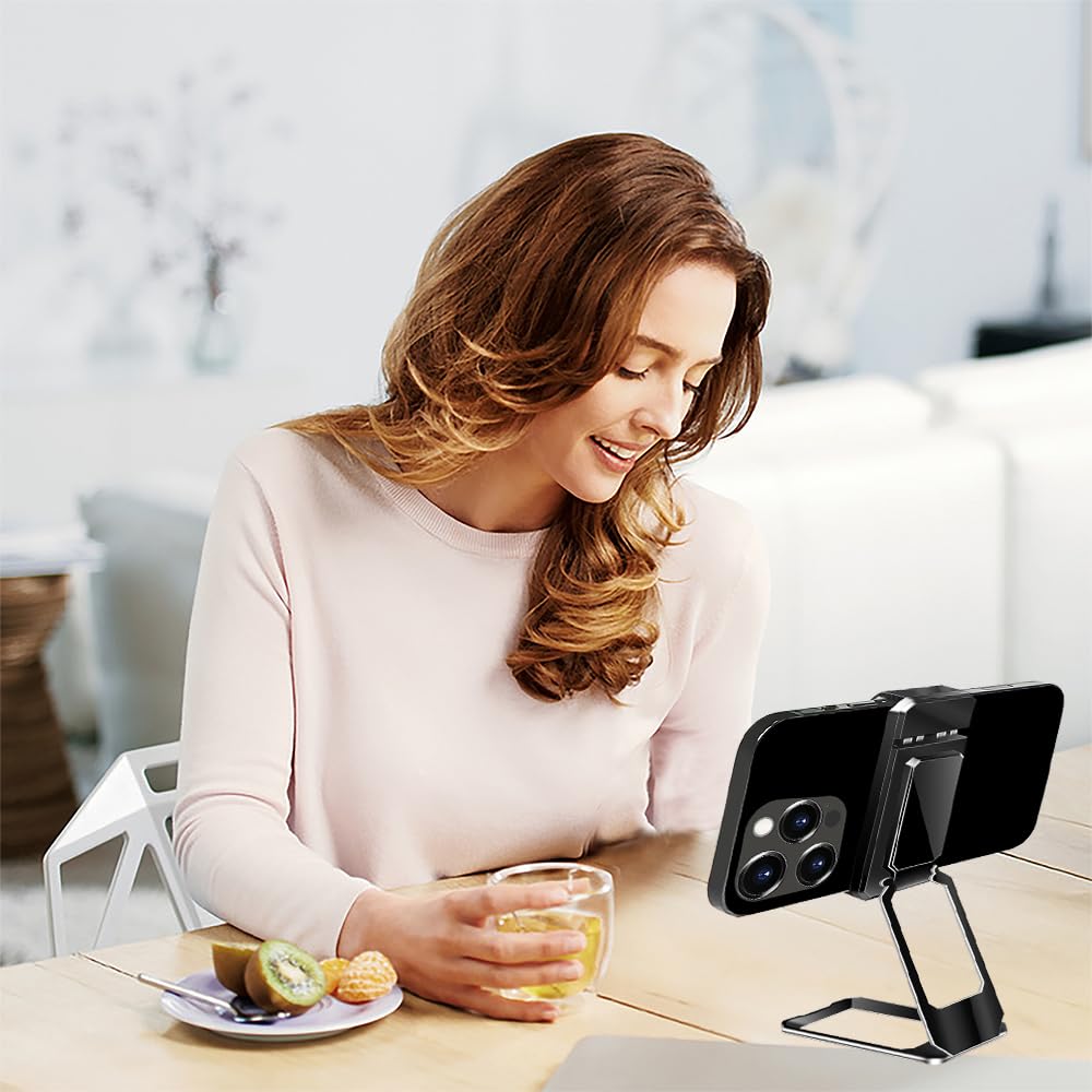 Foldable & Detachable Phone Ring Holder Kickstand - Universal Phone Grip Stand for iPhone & Samsung - Perfect for Watching Videos, Taking Selfies & Secure Phone Handling