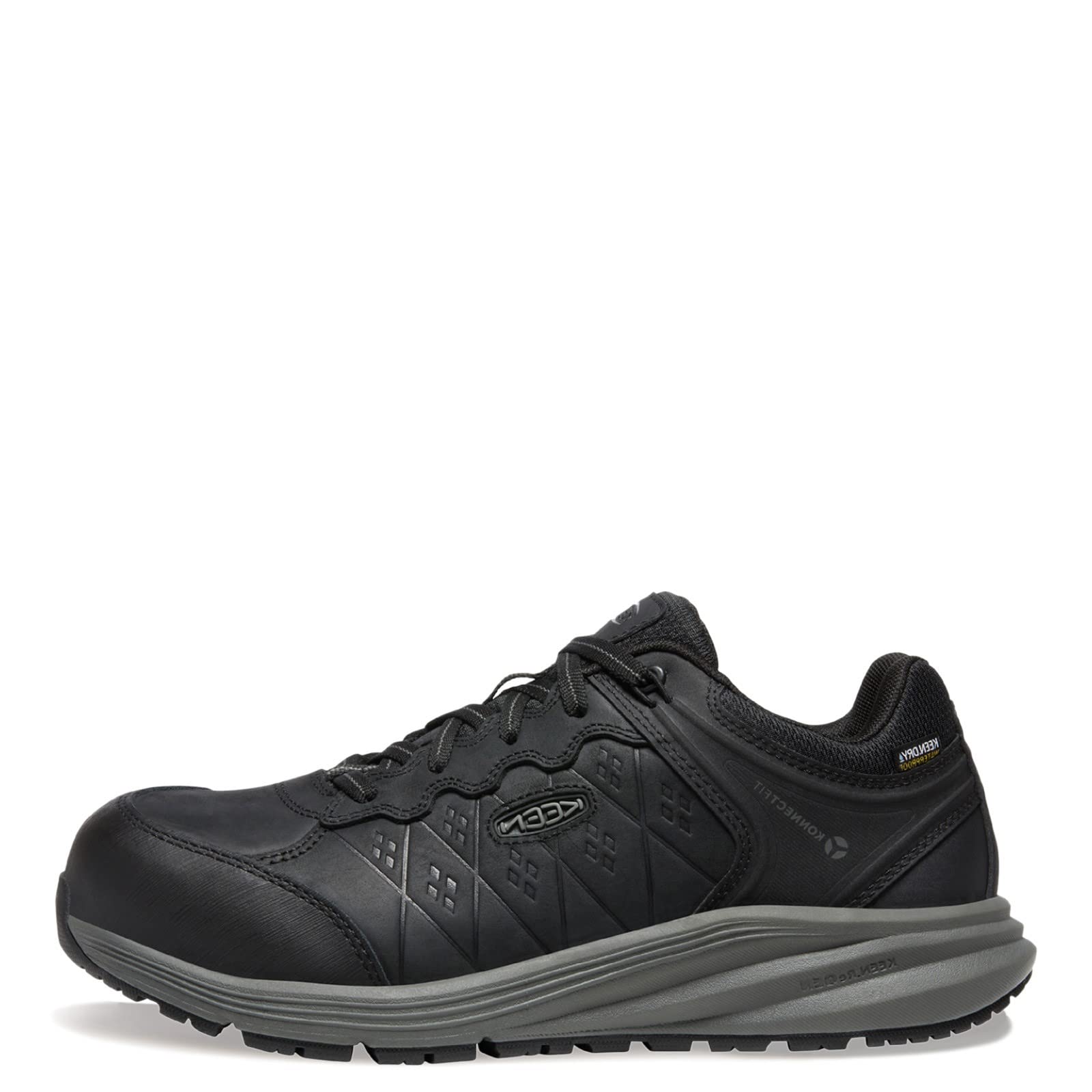 KEEN Utility Men's Vista Energy+ Low Composite Toe Waterproof Leather Industrial Work Shoes - Durable & Comfortable Safety Footwear for Construction, Warehouse & Outdoor Work