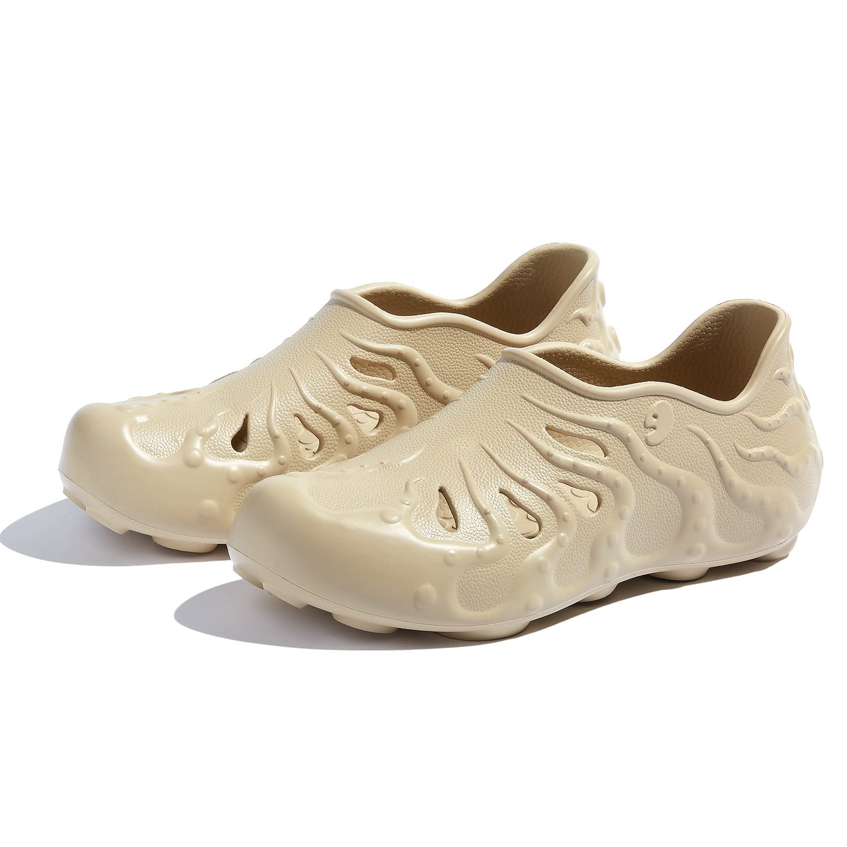 UIN Men's Clog Garden Shoes - Slip On Beach Outdoor Slippers & Sandals with Octopus Design - Perfect for Gardening, Beach Walks, and Casual Wear