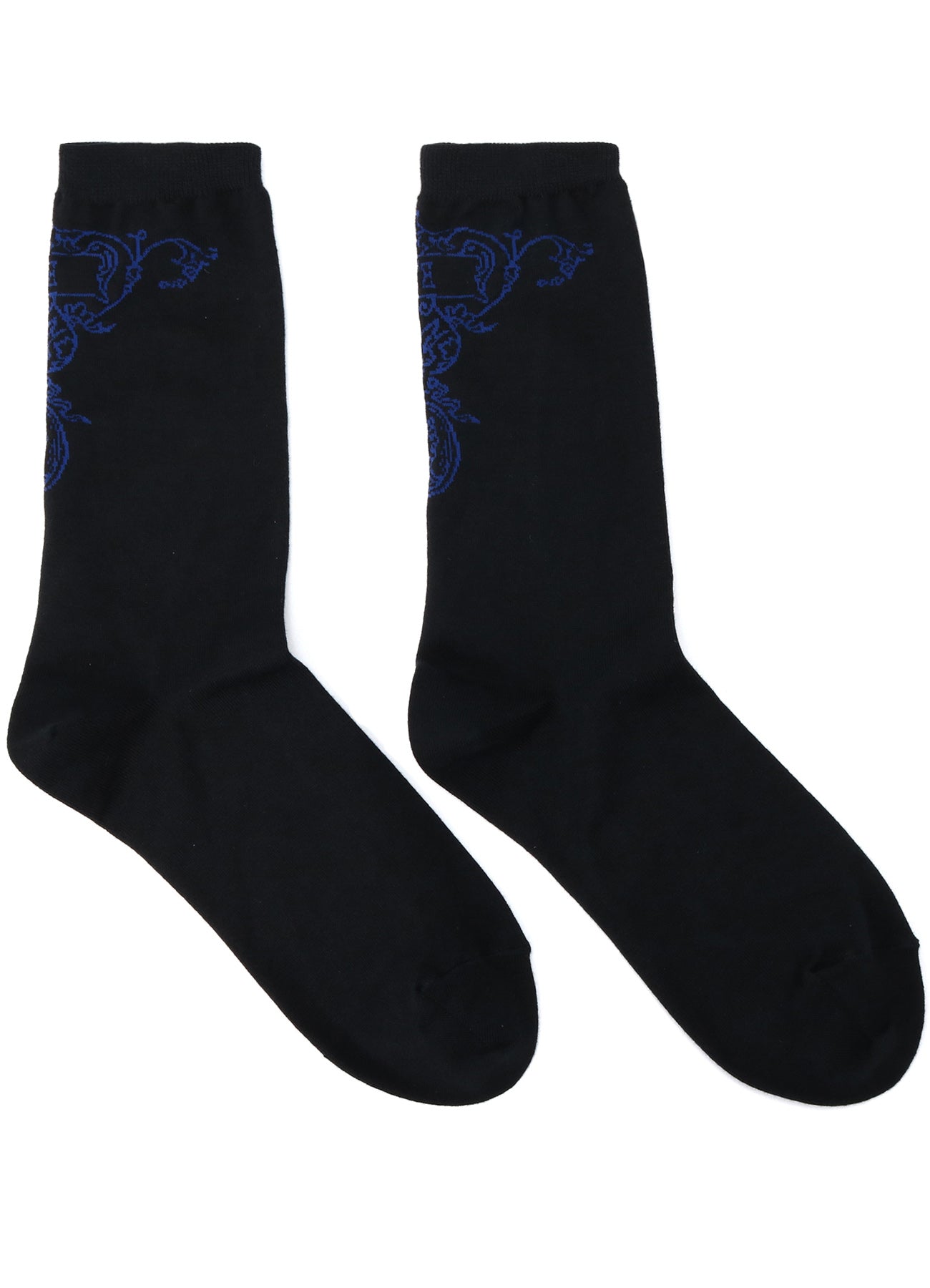 Baroque Pattern Cotton Plain Stitch Socks - Comfortable & Stylish for Casual Wear, Office & Special Occasions