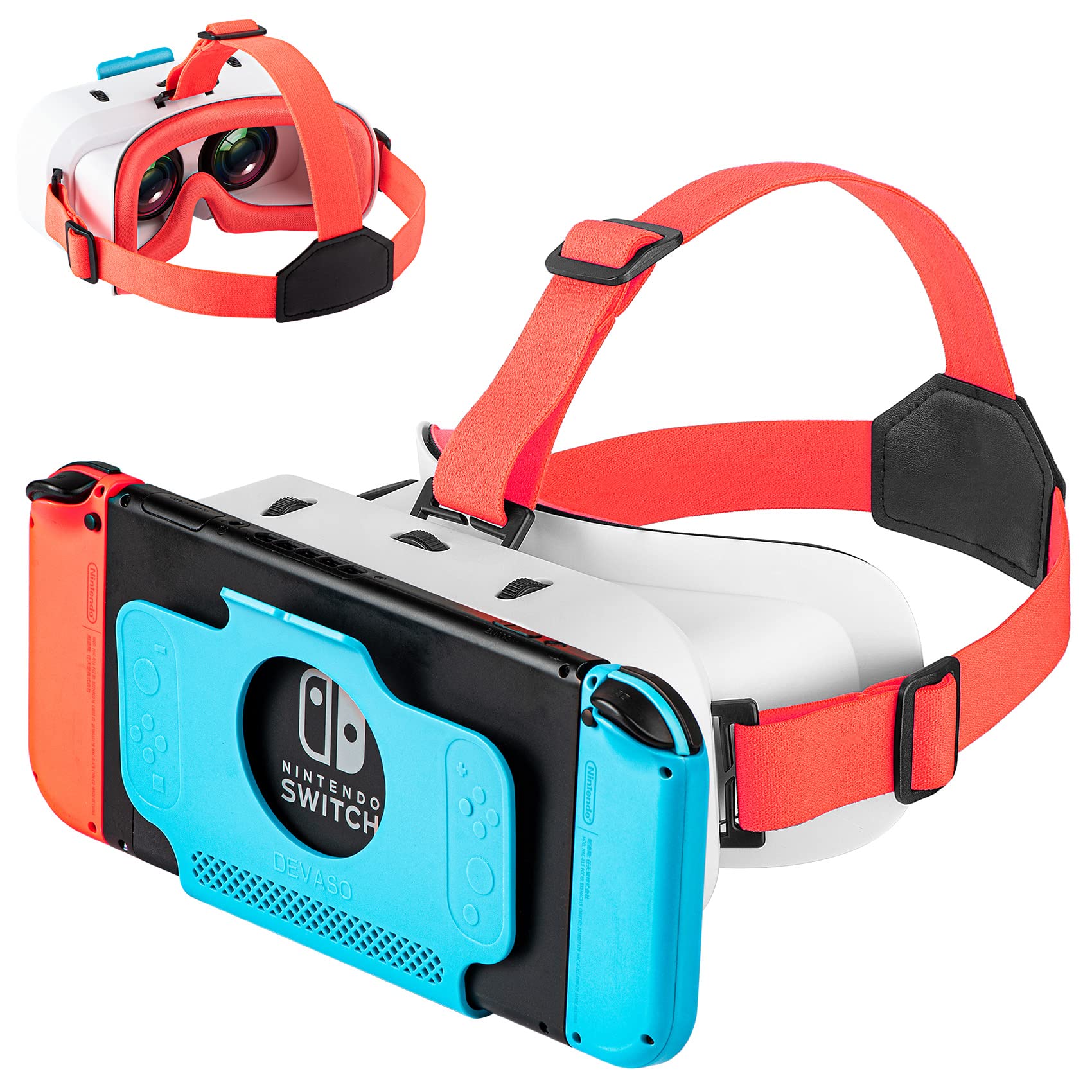 PSATCL VR Headset for Nintendo Switch, OLED & Lite - 3D Virtual Reality Glasses with Comfortable Design | Perfect for Gaming, Movies & VR Experiences