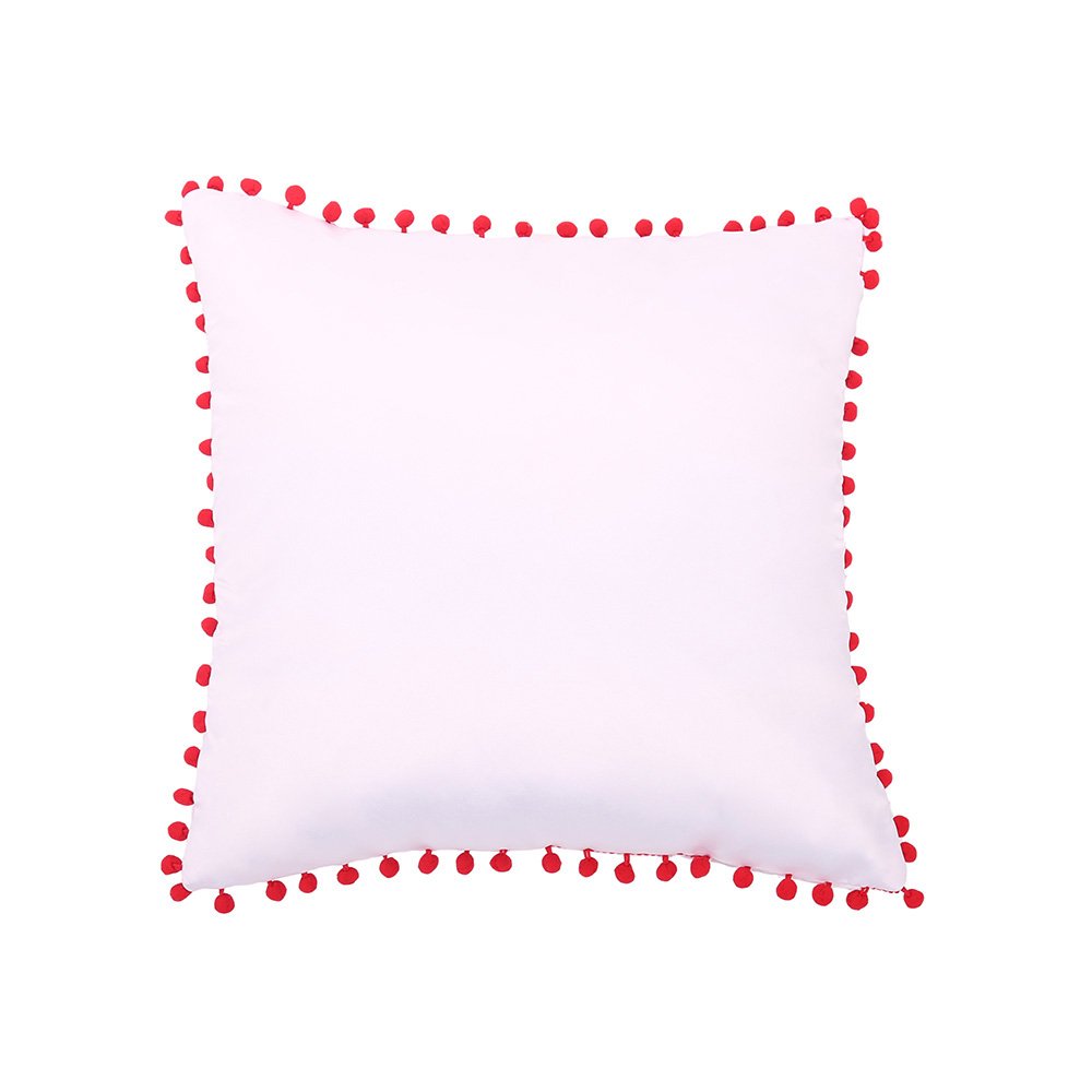 50pcs Sublimation Pillow Covers - Blank Heat Transfer Cushion Cases with Dot Edge Design for DIY Customization | Perfect for Home Decor, Gifts, and Photo Printing Projects