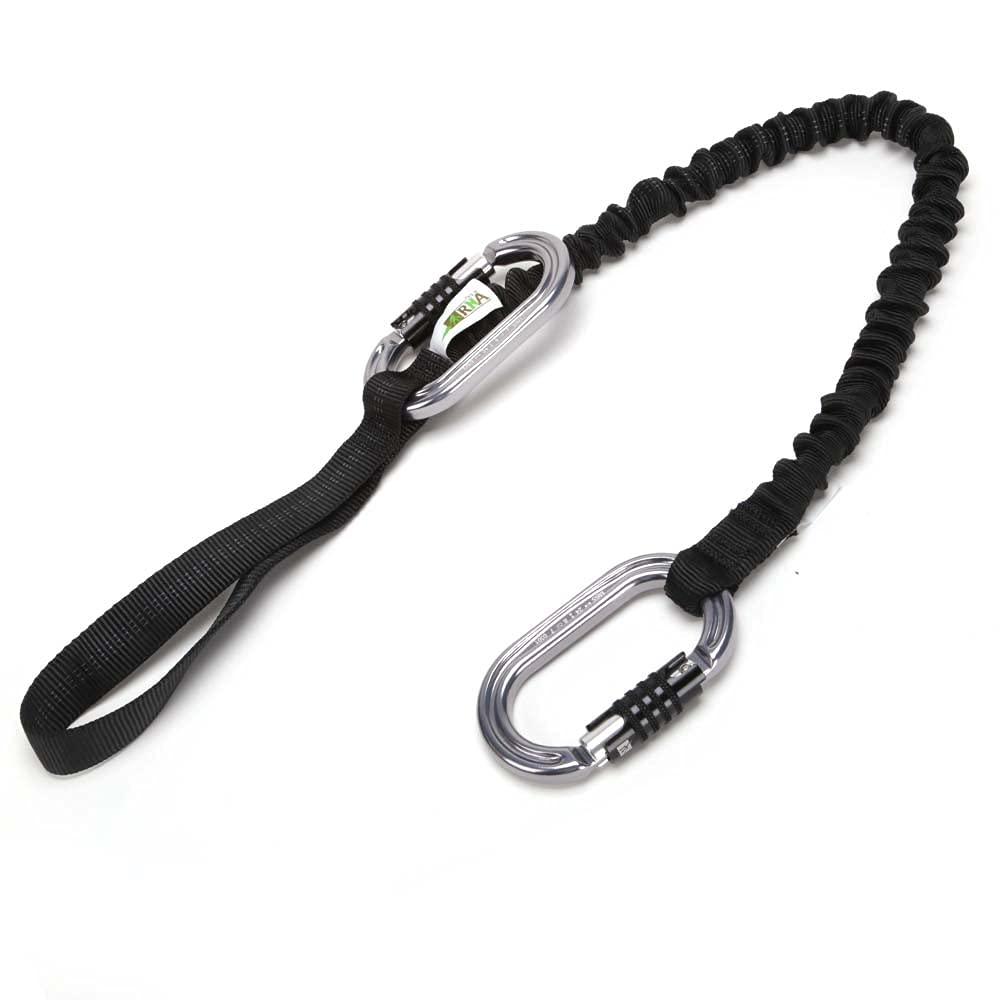 RNA Double Raider Chainsaw Lanyard (Black) - Durable Safety Tether for Chainsaw Operators - Perfect for Tree Cutting, Logging & Outdoor Work