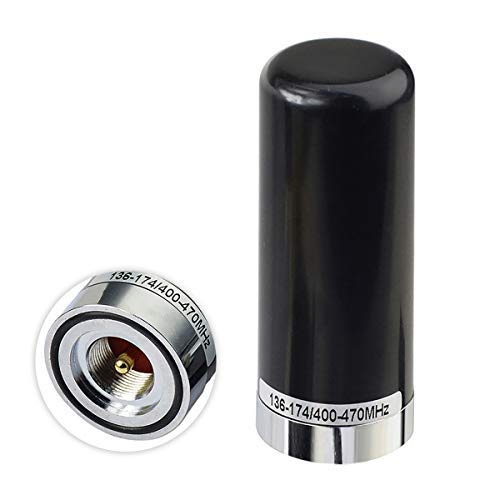 Bingfu Dual Band VHF UHF Mobile Antenna 136-174MHz 400-470MHz - Low Profile PL259 Male Connector for Car Truck Marine - Perfect for Ham Radio, Two Way Radio & Emergency Communication