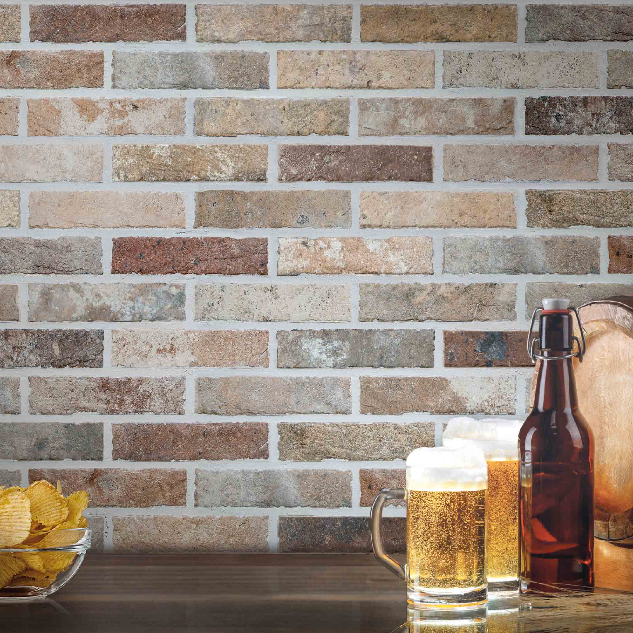 Tribeca Capella Brick Look Subway Tiles - Premium Ceramic Wall & Backsplash Tiles for Kitchen, Bathroom, and Commercial Spaces - Orange County, CA