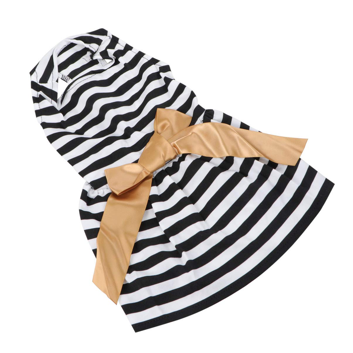 Balacoo Striped Dog Pajamas & Tutu Skirt Set - Christmas & Summer Pet Outfits with Bow Tie for Puppies | Perfect for Holidays, Parties & Photo Shoots