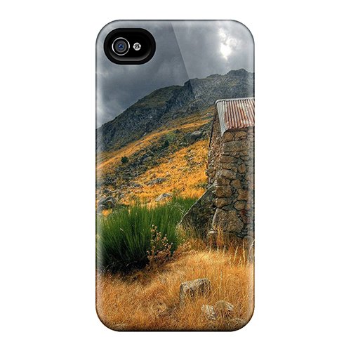 Premium TPU Shockproof Case for iPhone 4/4S - Durable Old Stone Mill Design | Slim Protective Cover for Everyday Use & Outdoor Activities