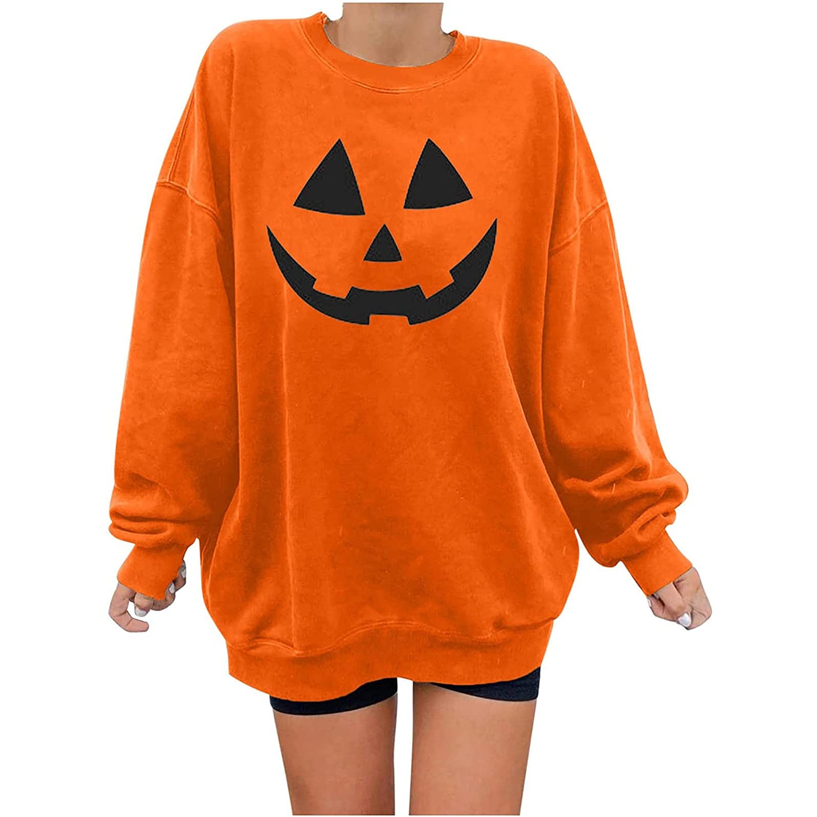 Big and Tall Men's Winter Vest & Women's Casual Round Neck Long Sleeve Tops - Solid Color Halloween Print T-Shirts for Seasonal Style & Outdoor Adventures