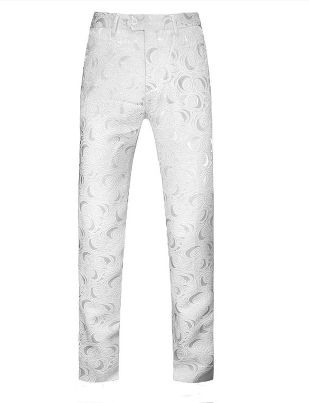Stylish MOGU Floral Print Dress Pants for Men - Comfortable Office & Wedding Formal Wear - Perfect for Business, Cocktail Parties & Special Occasions