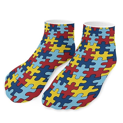Autism Awareness Colorful Puzzle Piece