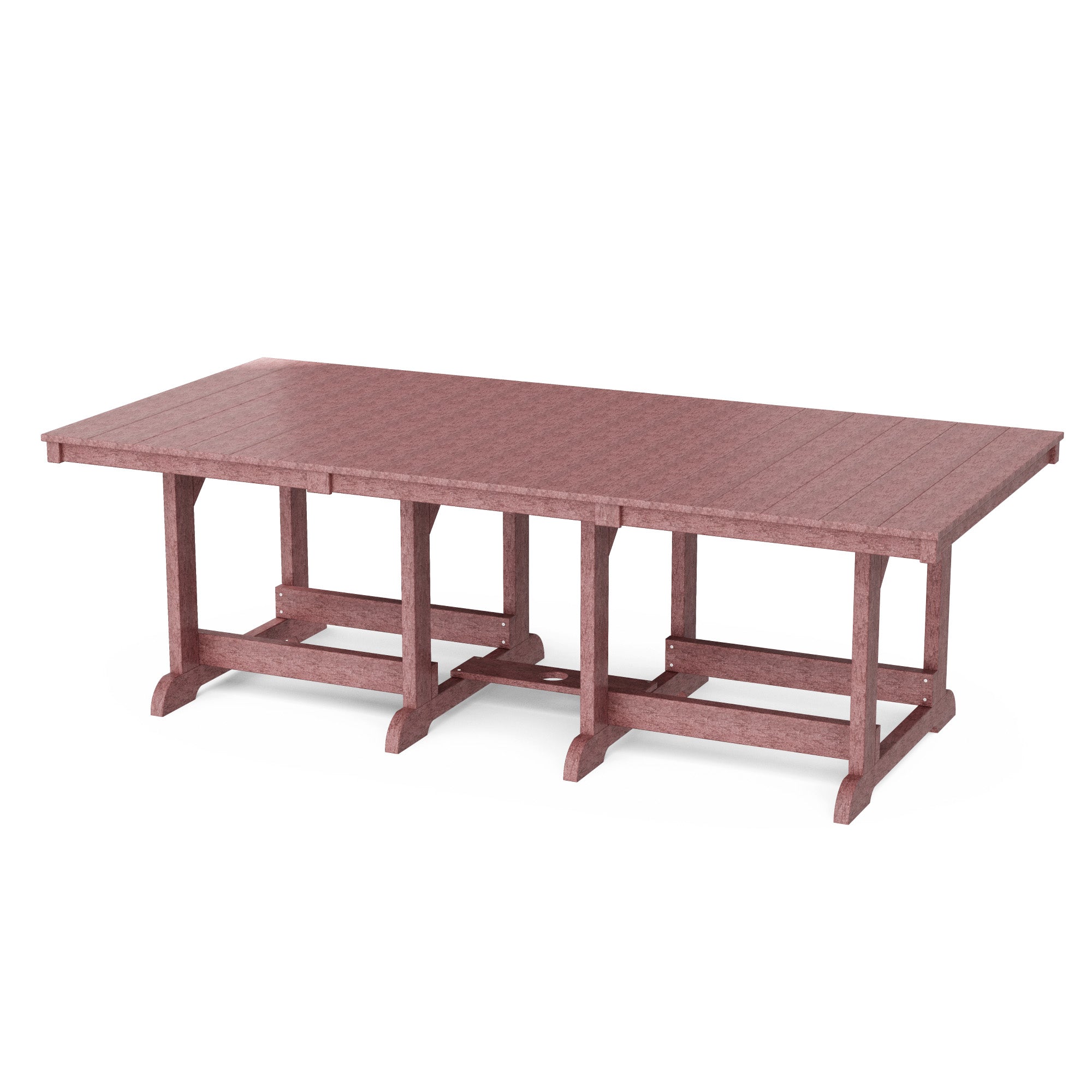 Heritage 44x96 Inch Solid Wood Dining Table - Large Farmhouse Style Dining Room Table for 8-10 People - Perfect for Family Gatherings & Dinner Parties