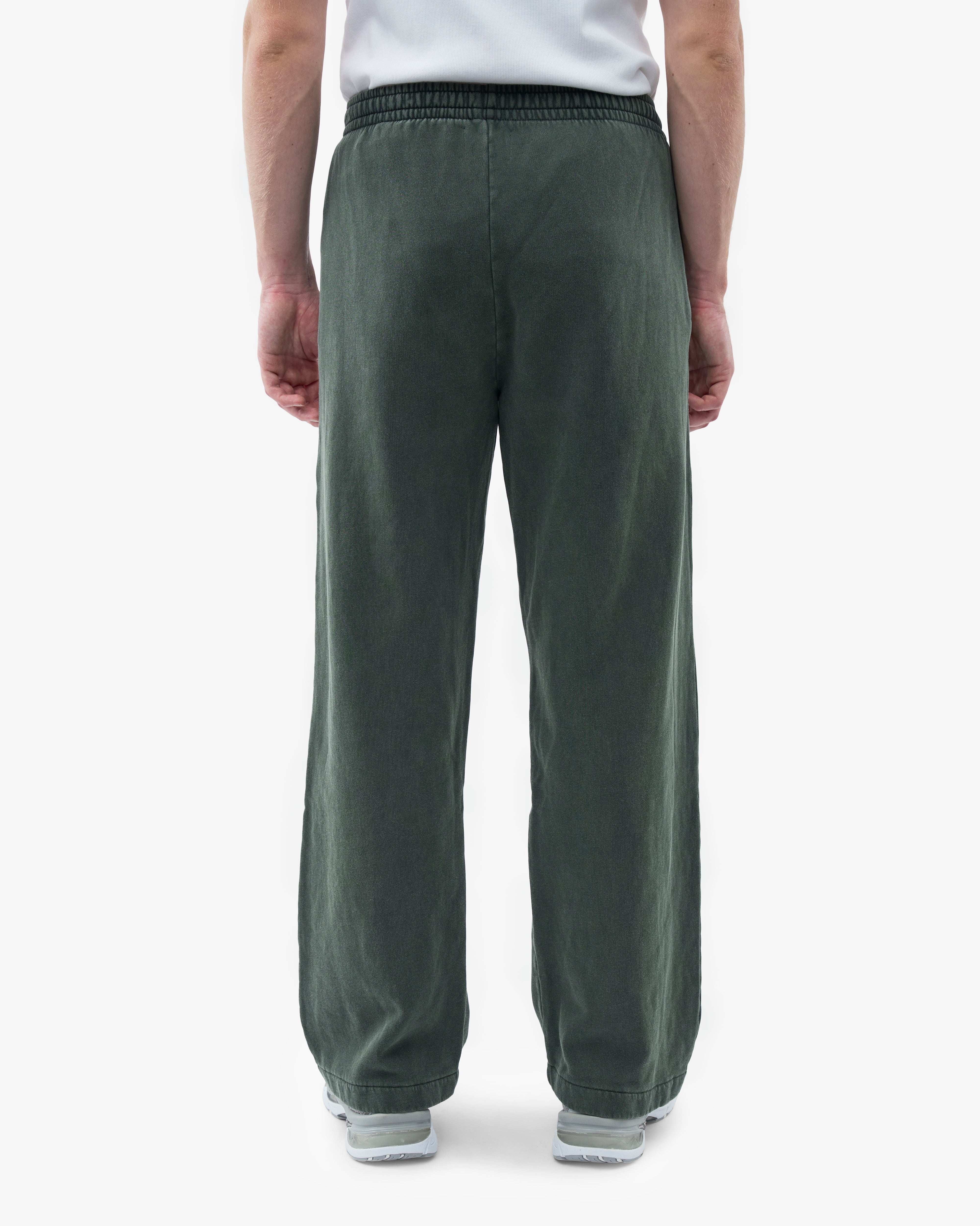 Organic Straight Leg Sweatpants for Women - Soft Cotton Joggers with Pockets | Midnight Forest Green | Lounge, Yoga & Casual Wear