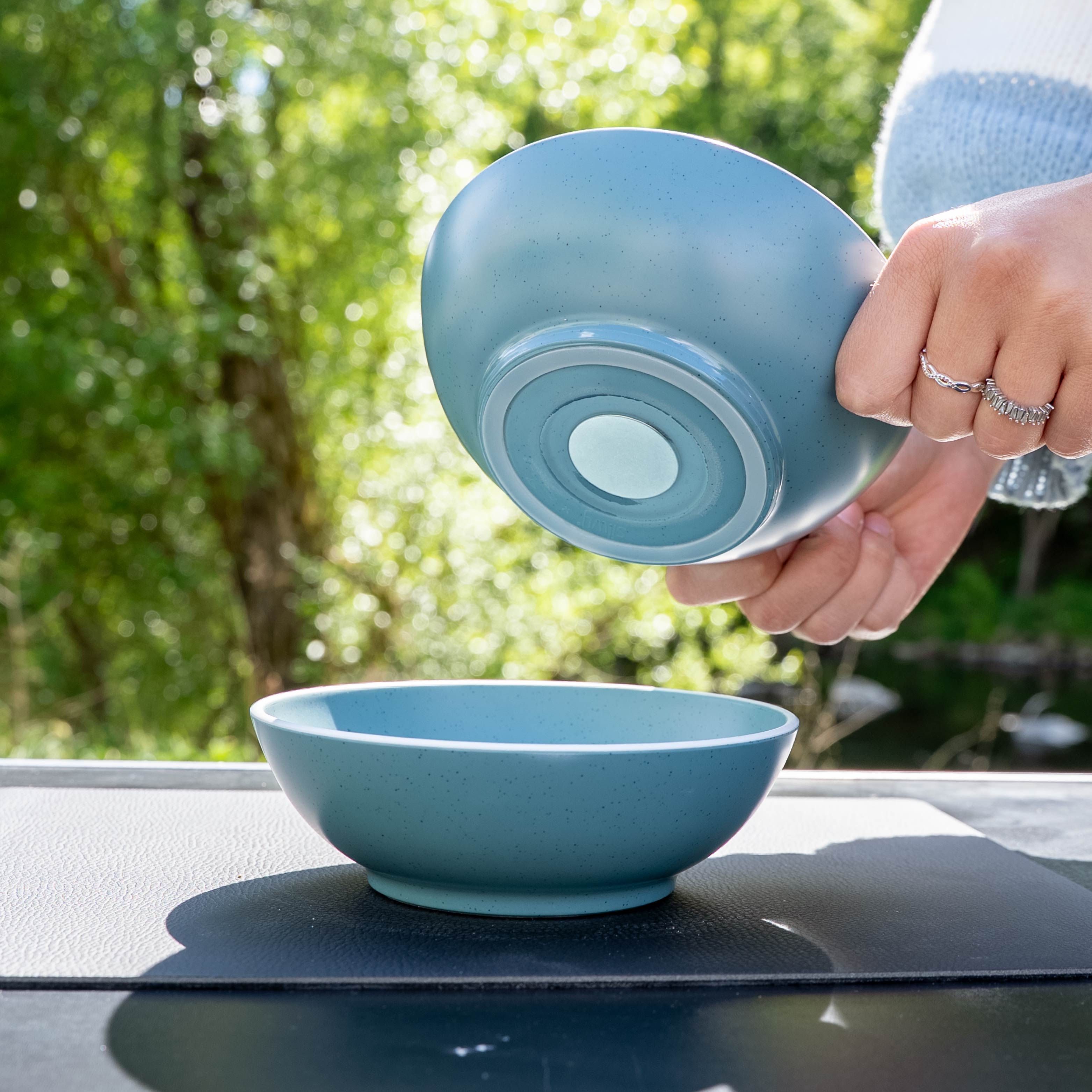 Premium Plastic Mixing Bowls with Lids - 16cm Dolomite Blue - Ideal for Baking, Cooking & Food Storage