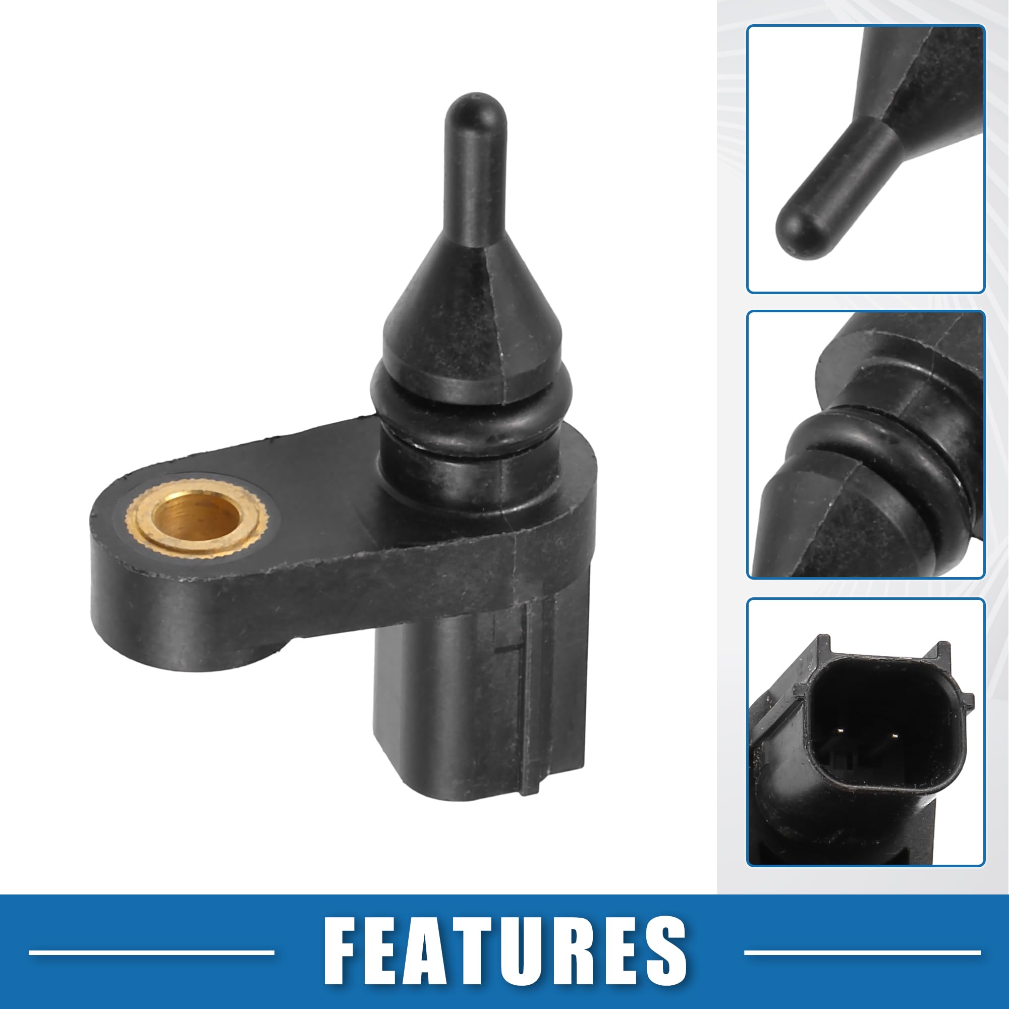 2014 Honda Accord Air Intake Temperature Sensor 37880RWCA01 - OEM Replacement Black Plastic Air Charge Sensor for Improved Engine Performance
